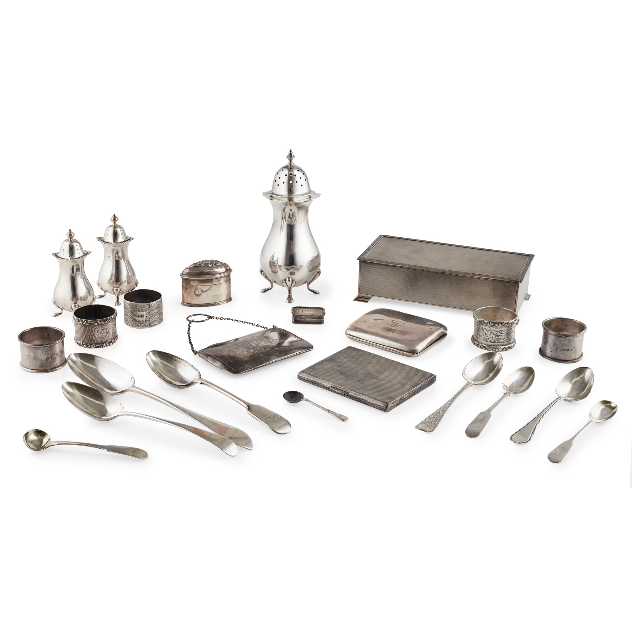 A collection of silver