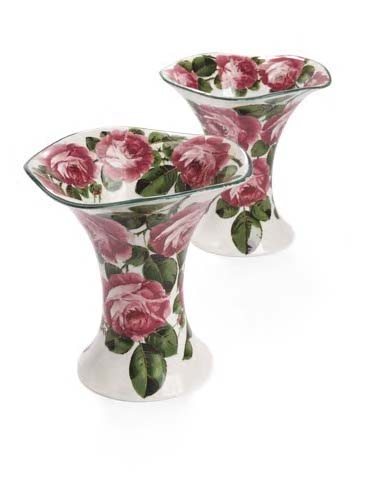 A pair of Wemyss 'Lady Eva' vases,