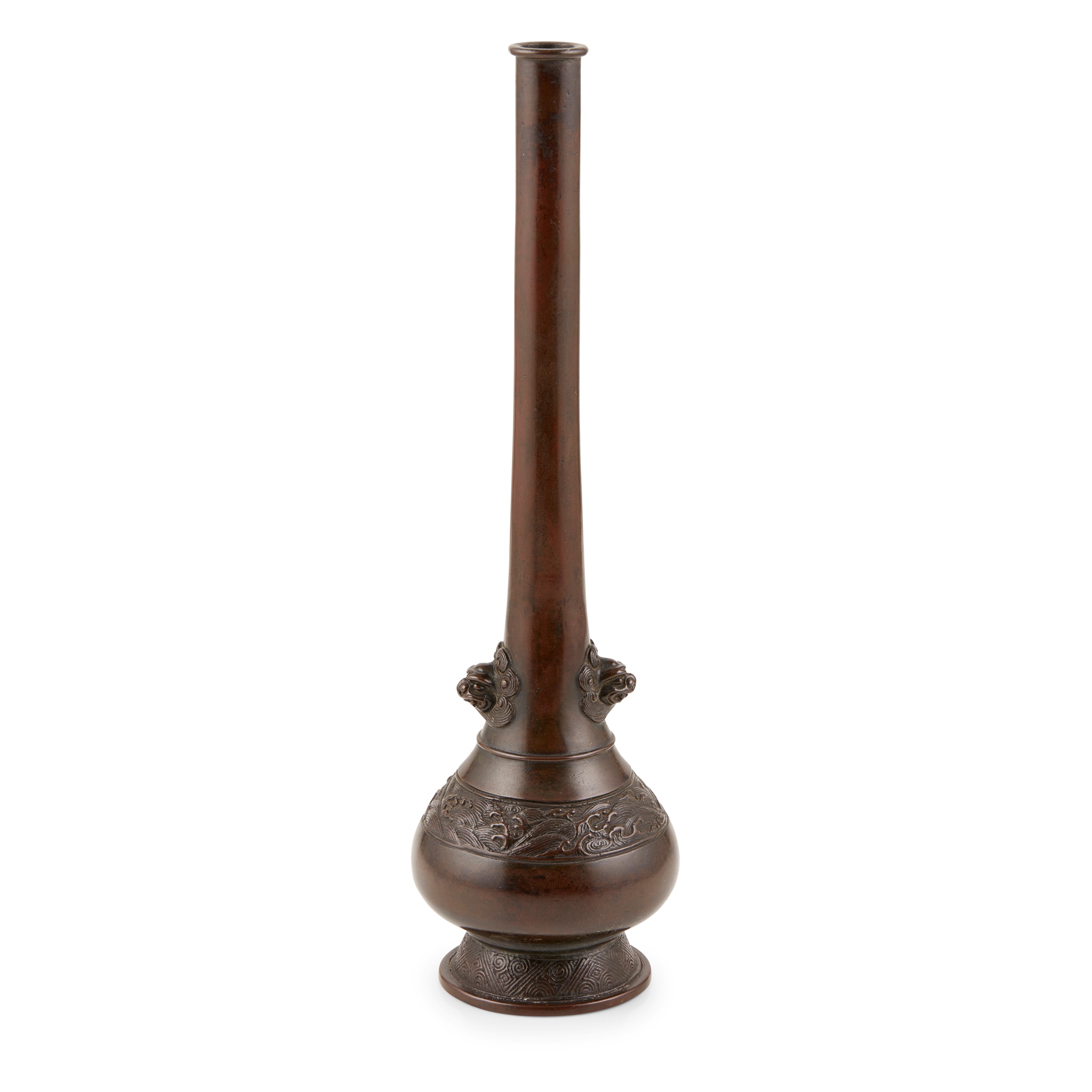 BRONZE BOTTLE VASE