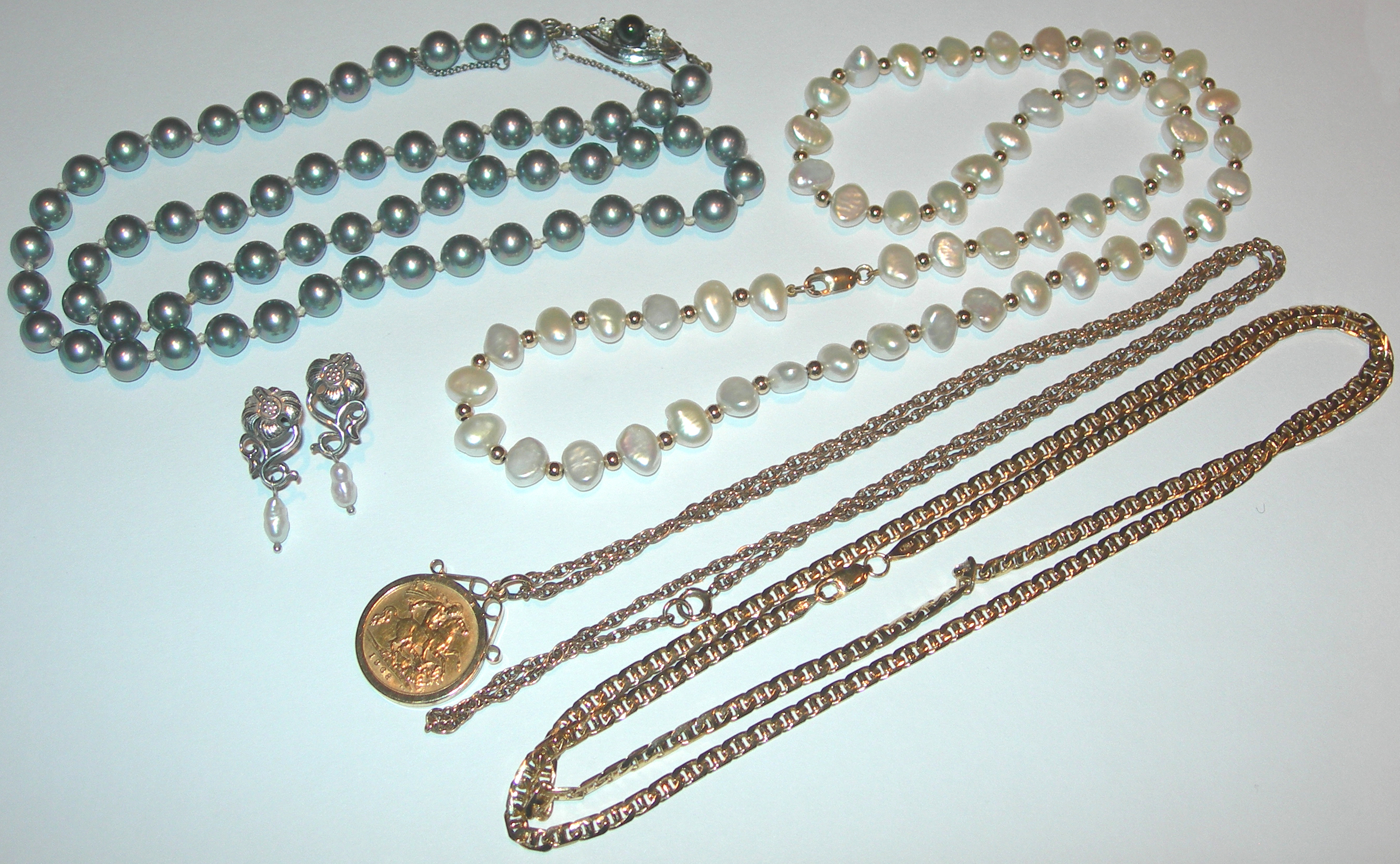 An Edward VII half-sovereign dated 1908,