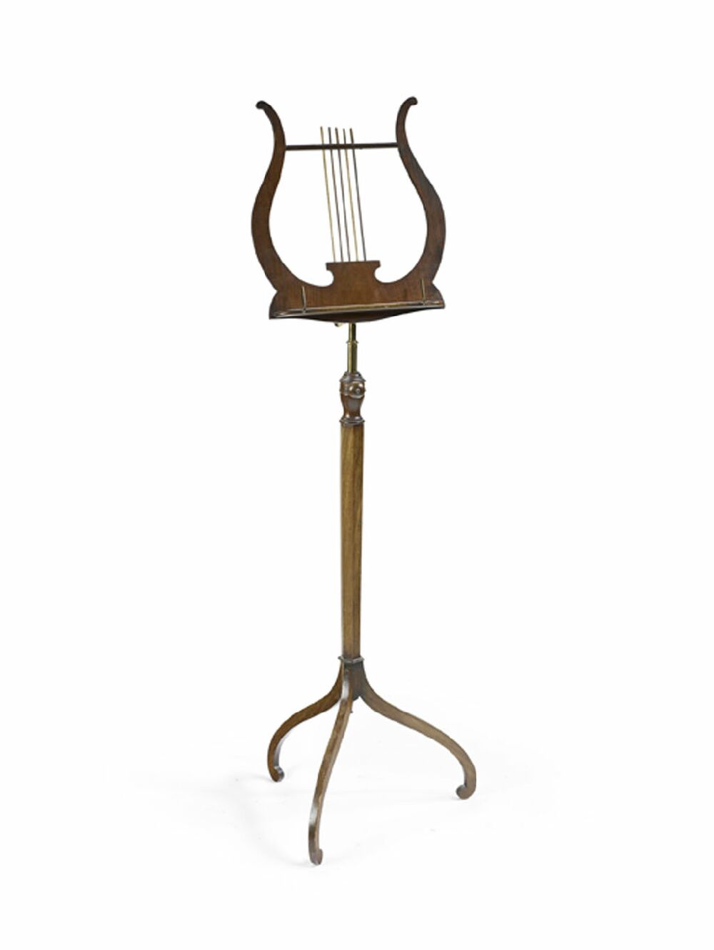 A Regency mahogany music stand