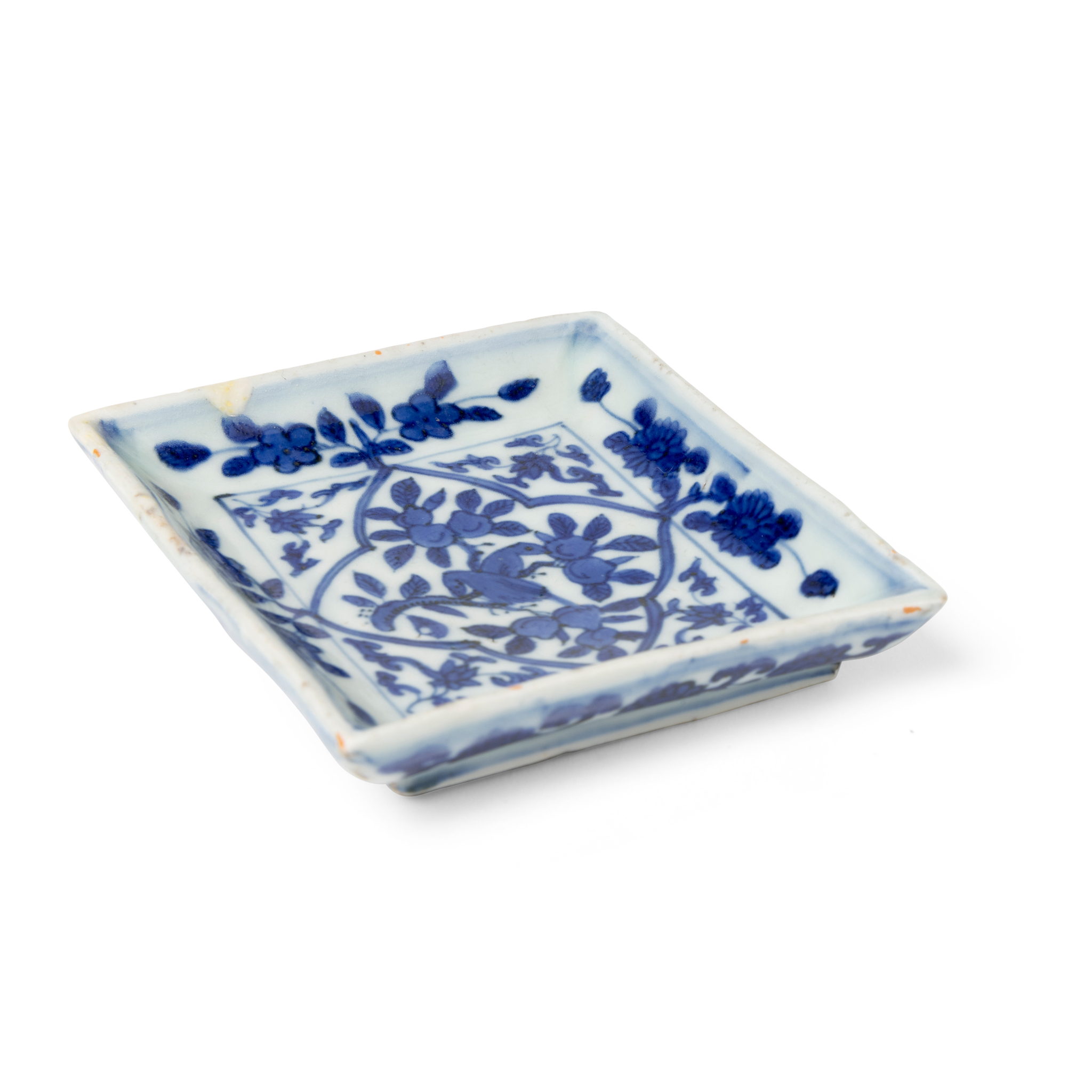 CHINESE BLUE AND WHITE RECTANGULAR TRAY