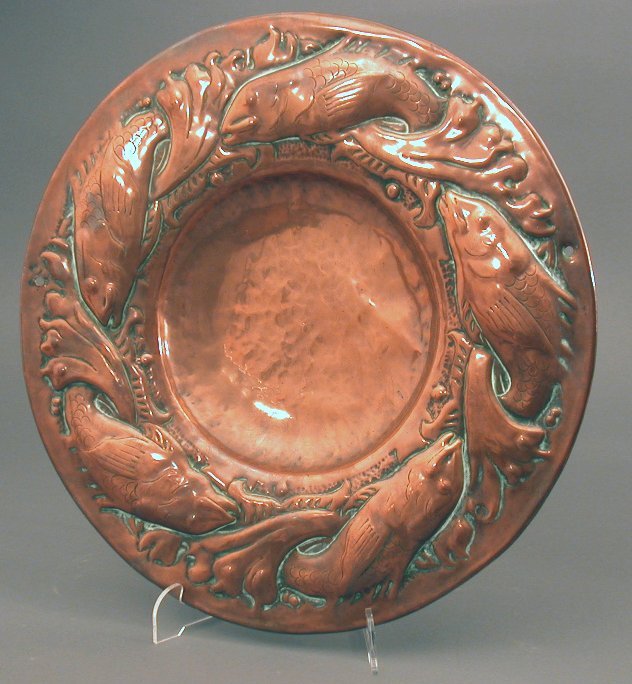 A circular copper charger