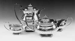 A George III four piece tea and coffee service