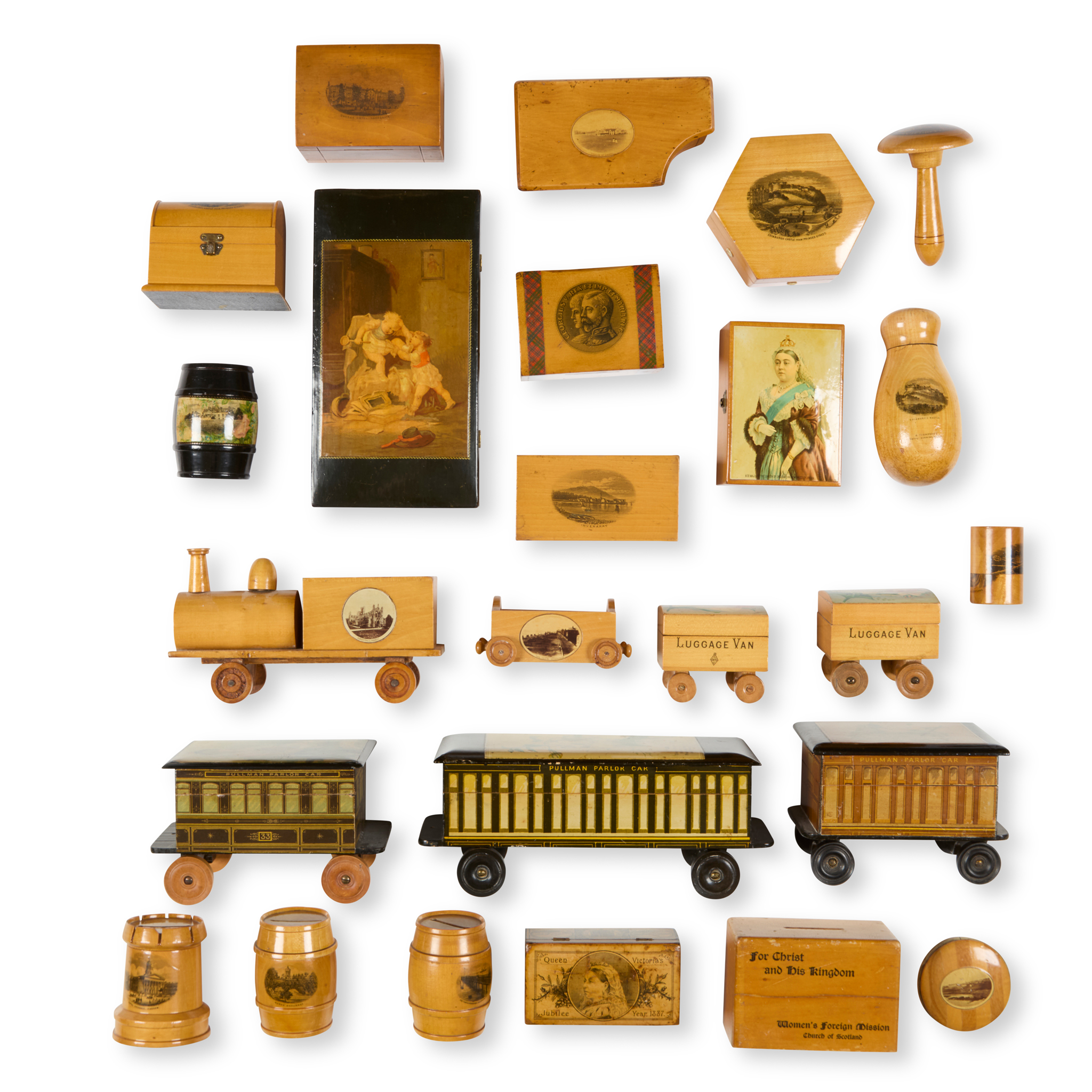 A COLLECTION OF MAUCHLINE WARE
