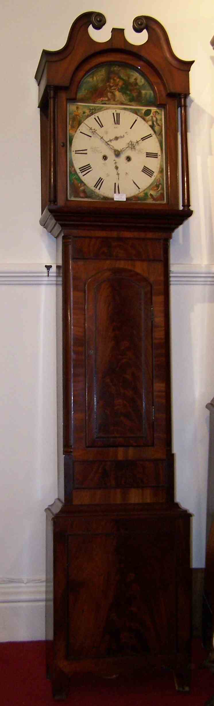 A Scottish George IV mahogany longcase clock by Jason Coutts, Perth