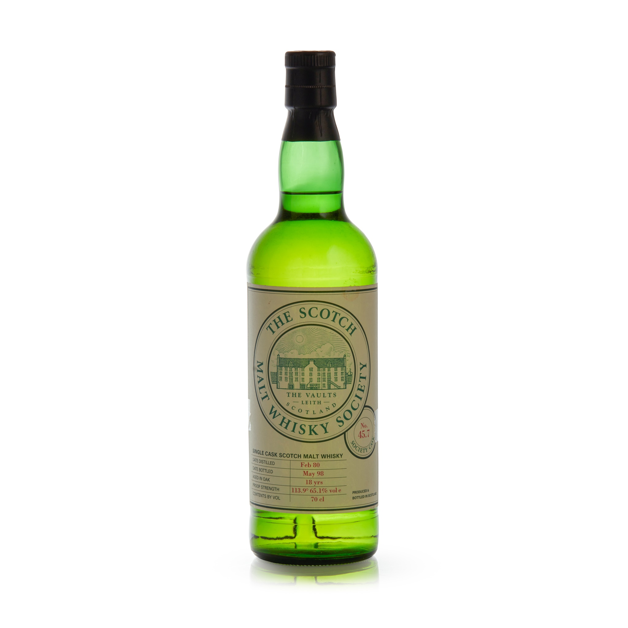 DALLAS DHU 1980 18 YEAR OLD 45.7 - THE SCOTCH MALT WHISKY SOCIETY