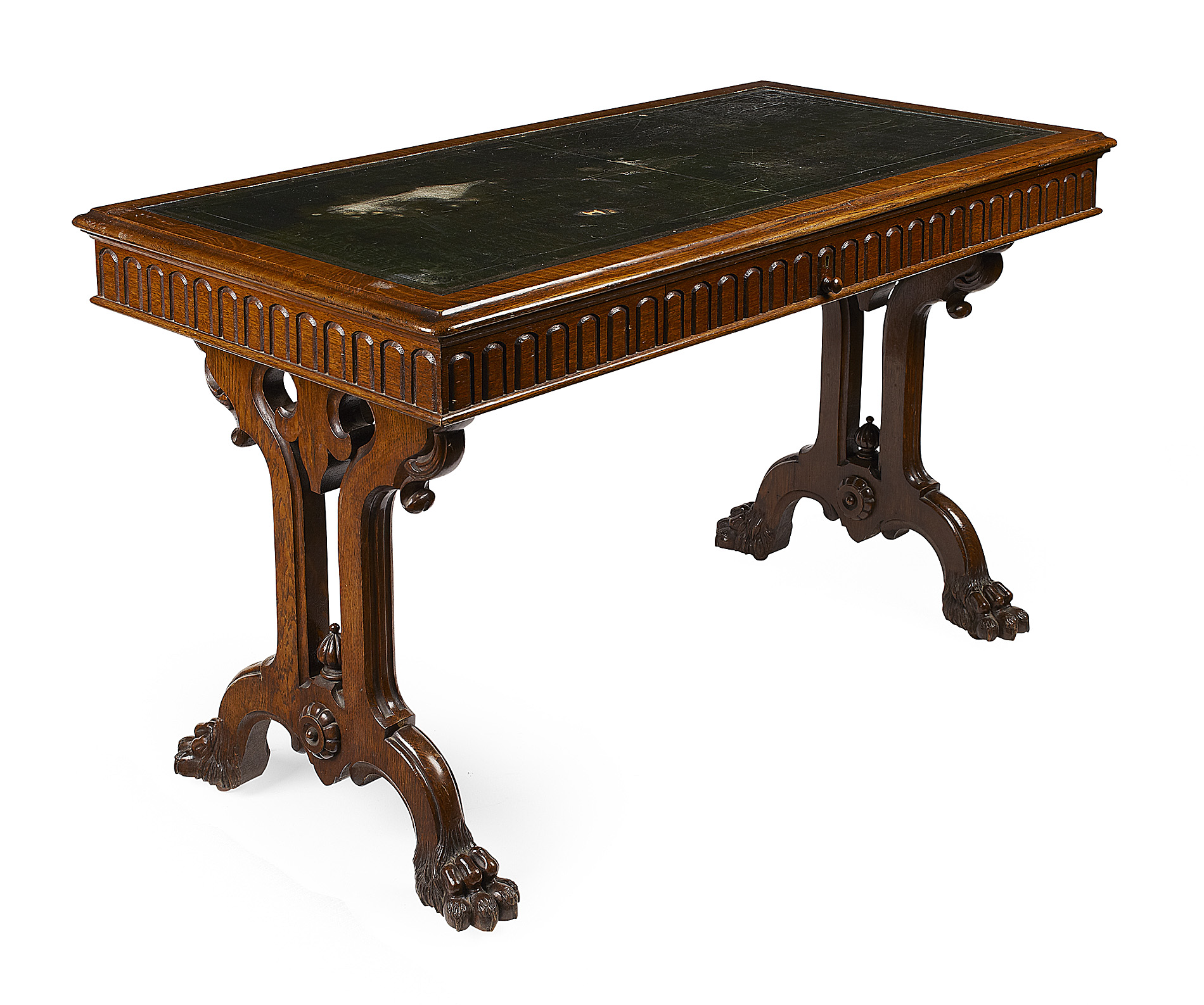 VICTORIAN OAK WRITING TABLE