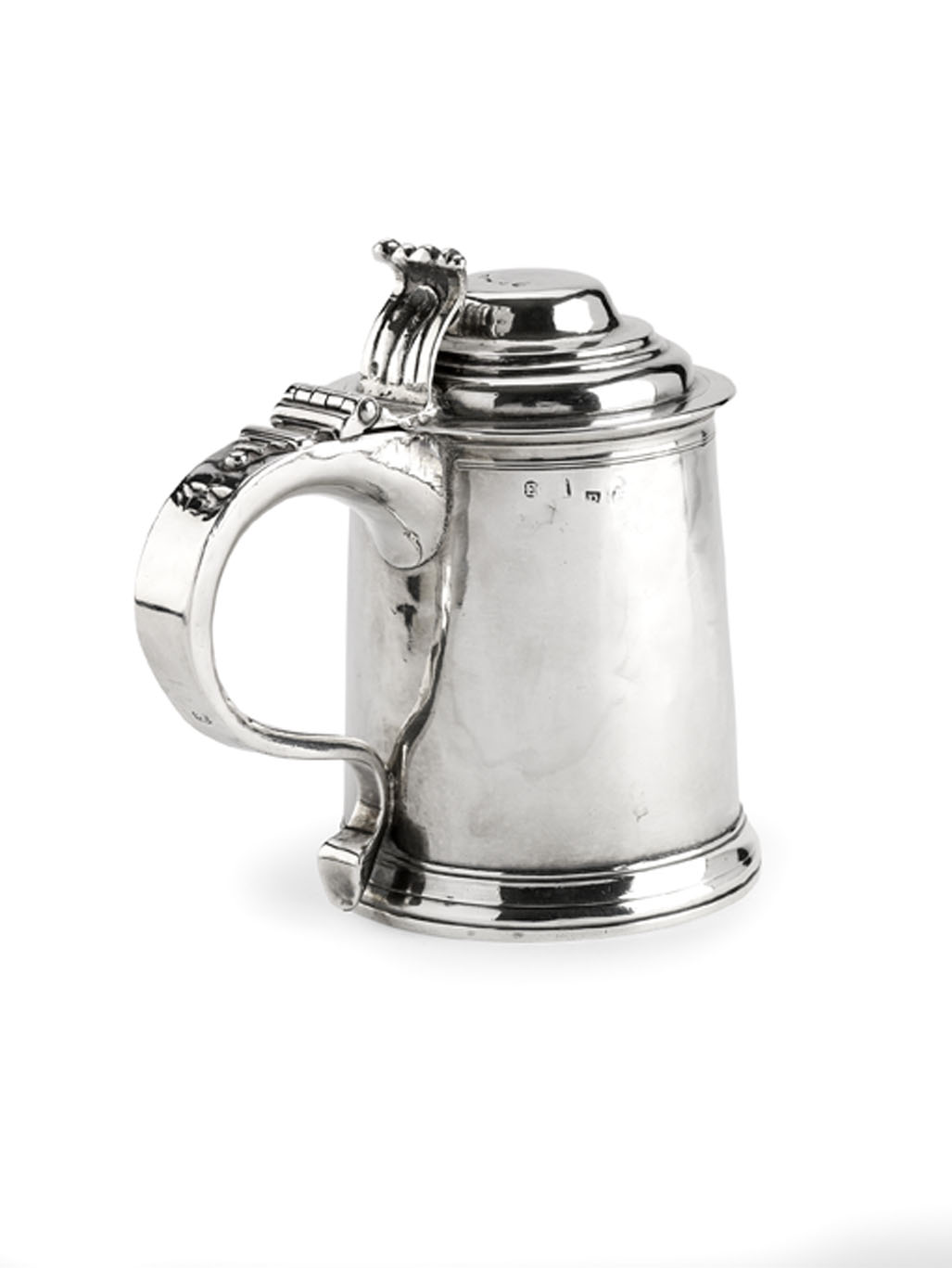 A George I lidded tankard