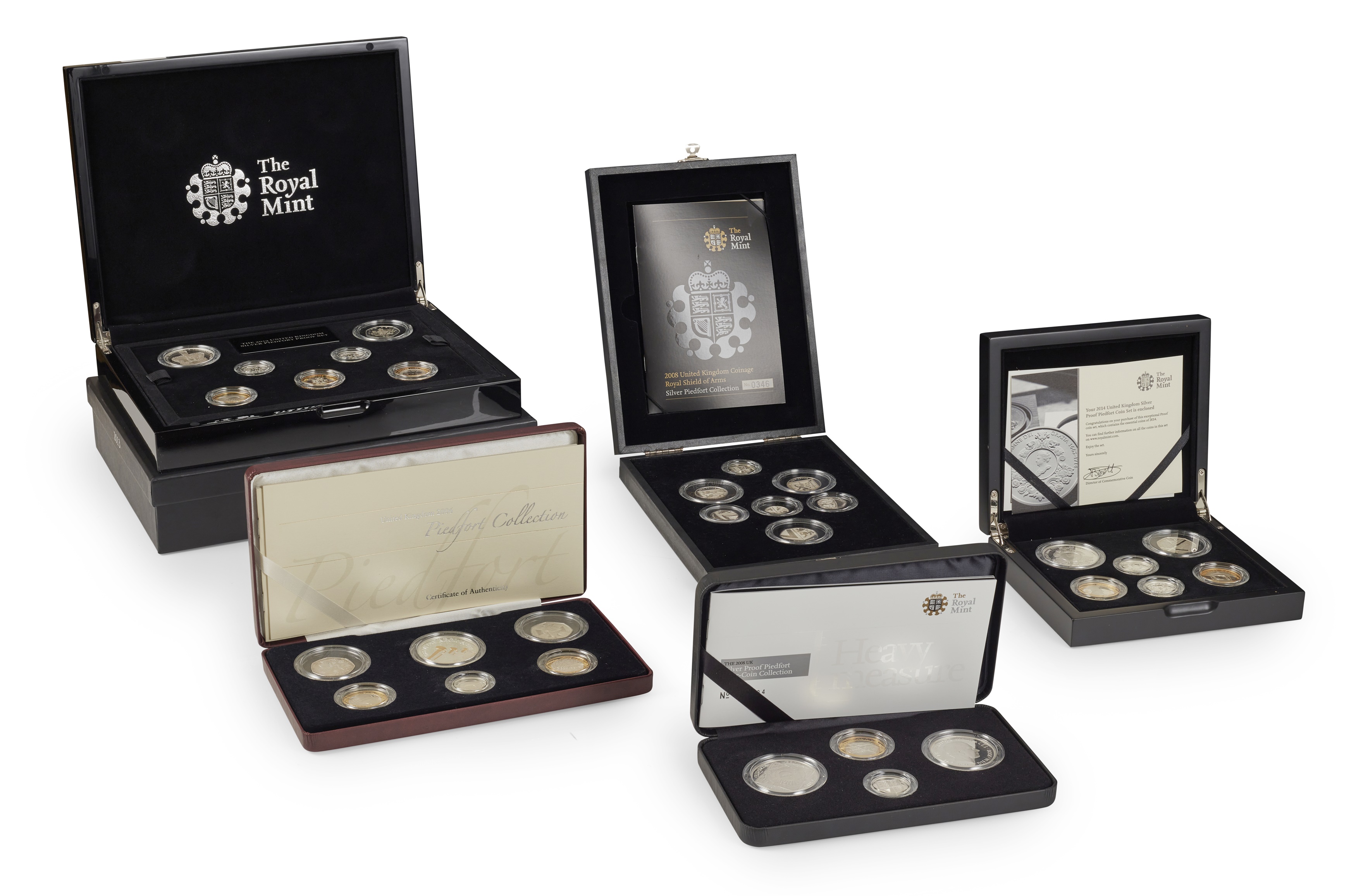 A collection of Royal Mint silver Piedfort proof sets