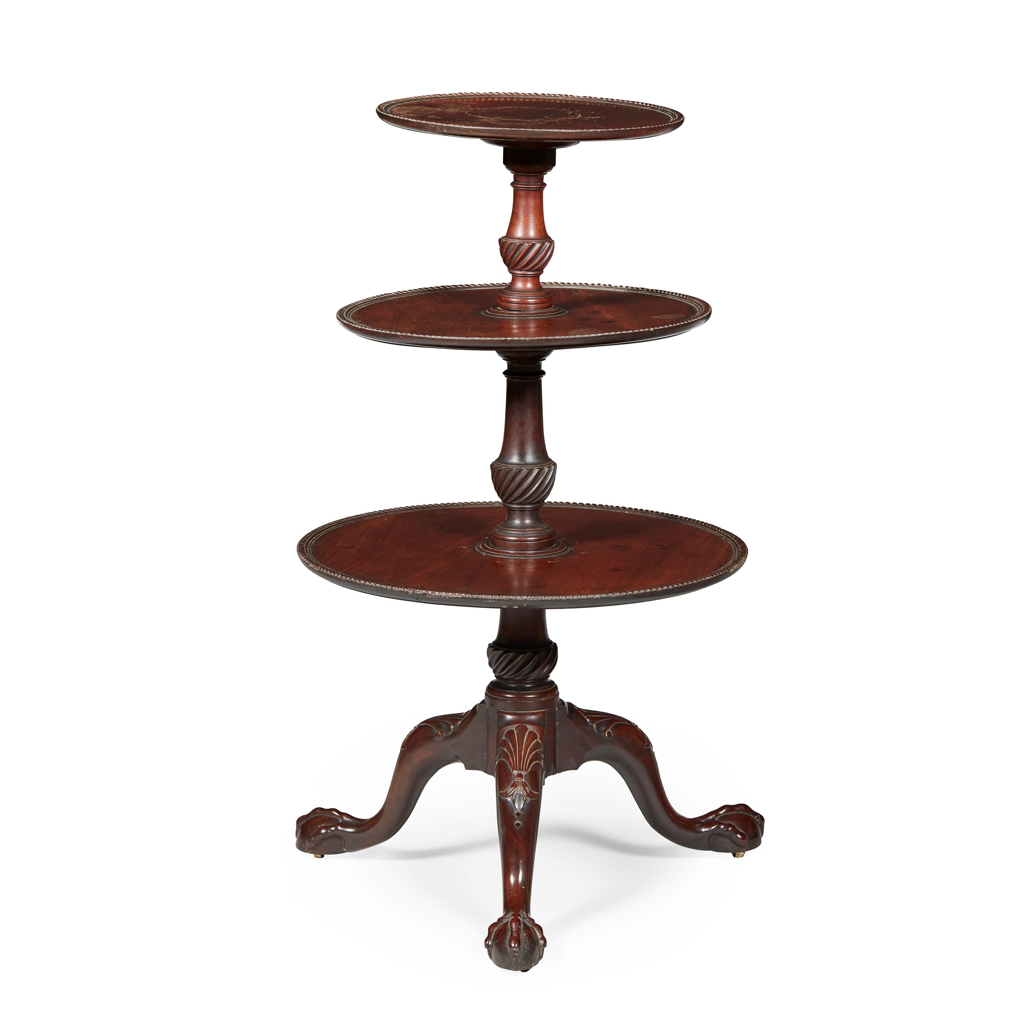 GEORGE III MAHOGANY DUMBWAITER