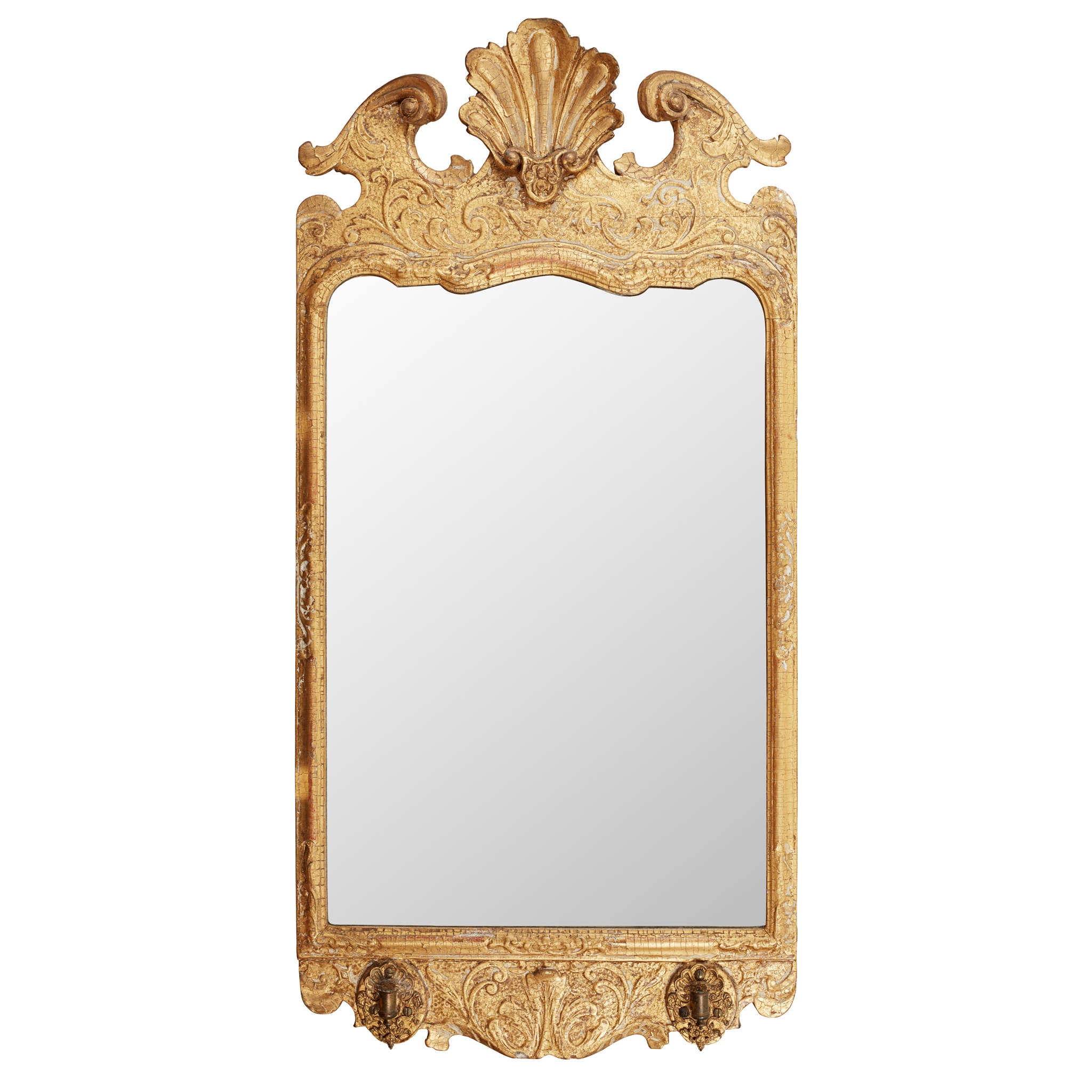 GEORGE II GILT AND GESSO MIRROR