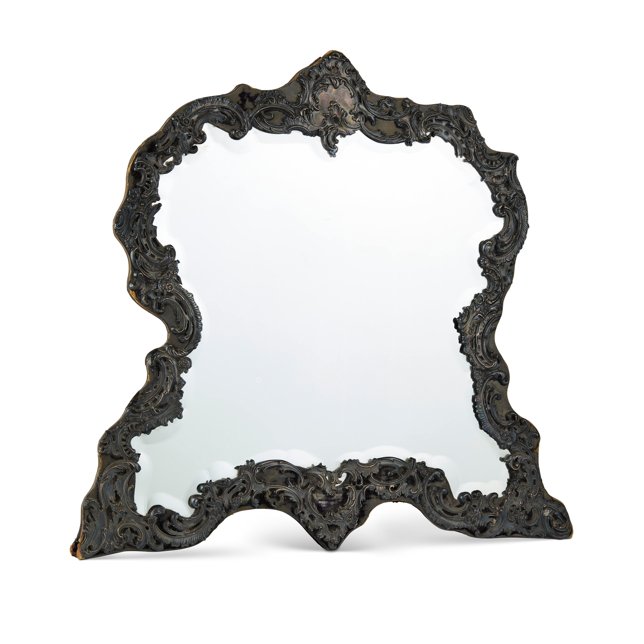 A LATE VICTORIAN LOOKING GLASS