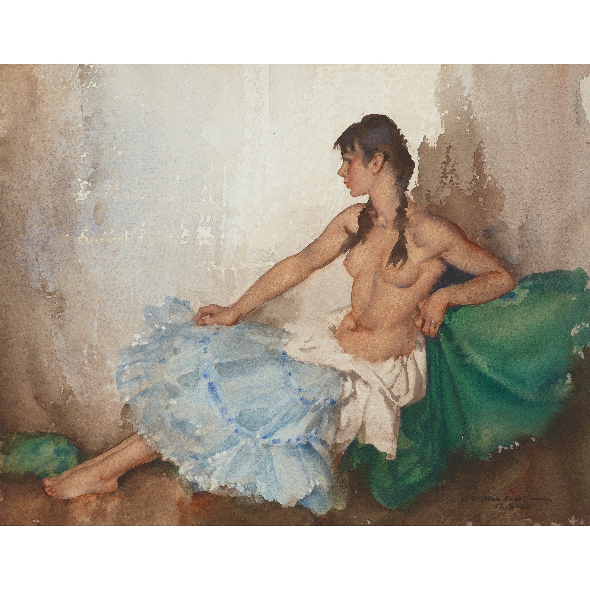 SIR WILLIAM RUSSELL FLINT P.R.A., P.R.W.S., R.S.W., R.O.I., R.E. (SCOTTISH 1880-1969)