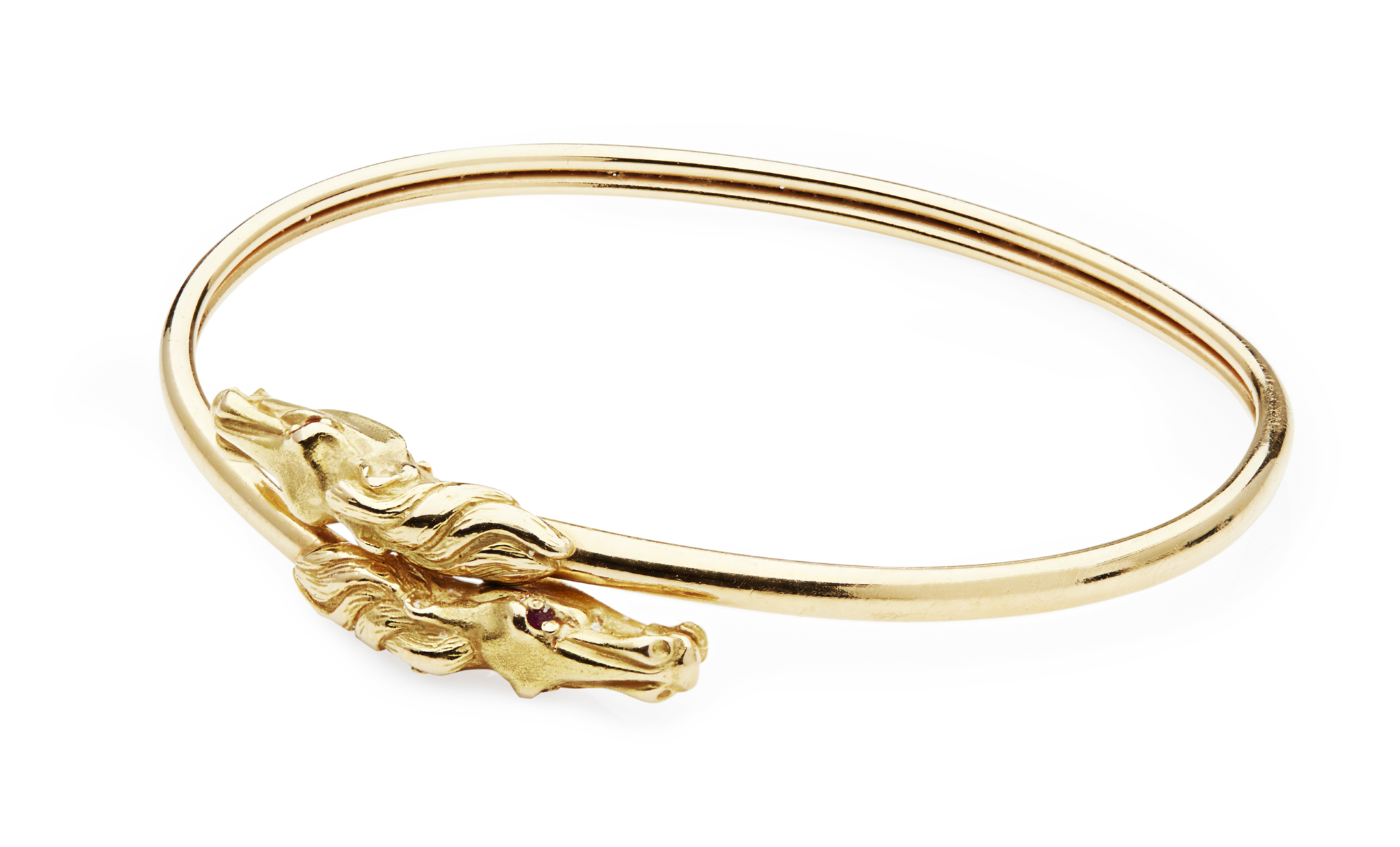 An 18ct gold bangle
