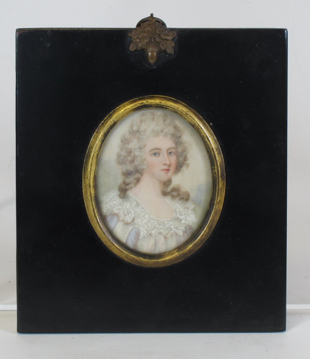 THREE PORTRAIT MINIATURES OF A LADY