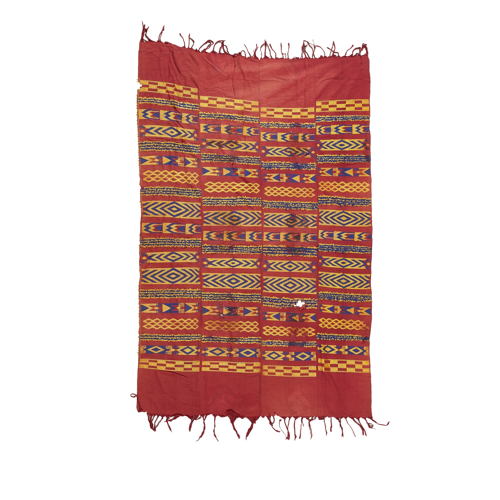 PAIR OF YORUBA MAN'S WRAPPER CLOTHS, ASO OLONA