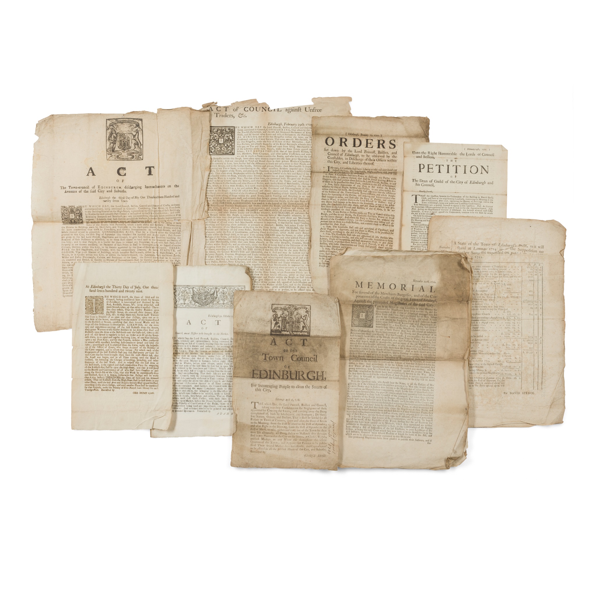 Edinburgh Town Council, 1720s