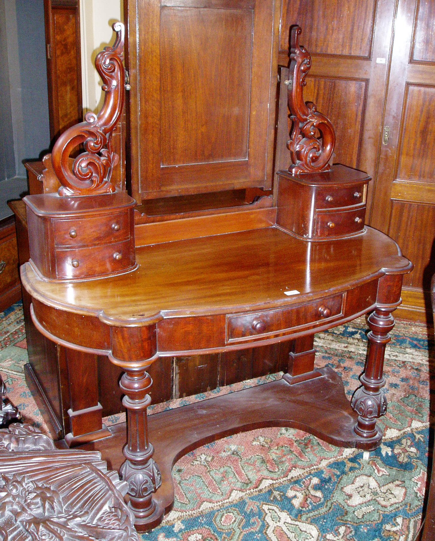 A Victorian mahogany Duchess dressing table,