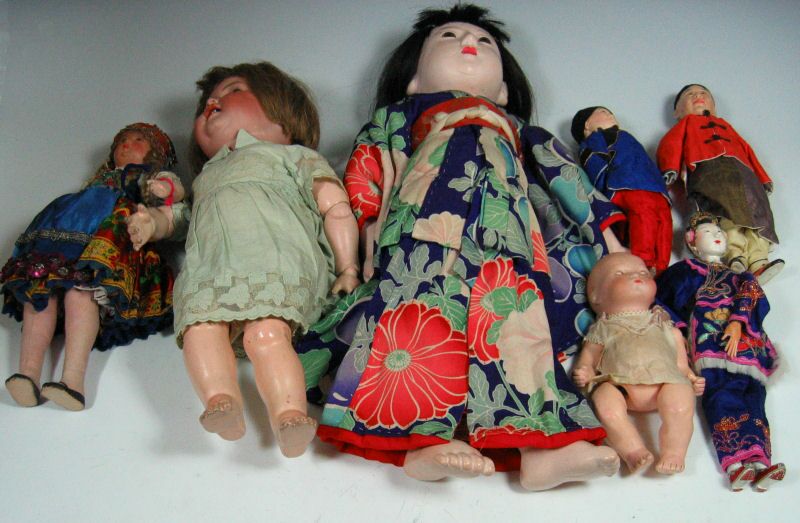 A collection of dolls