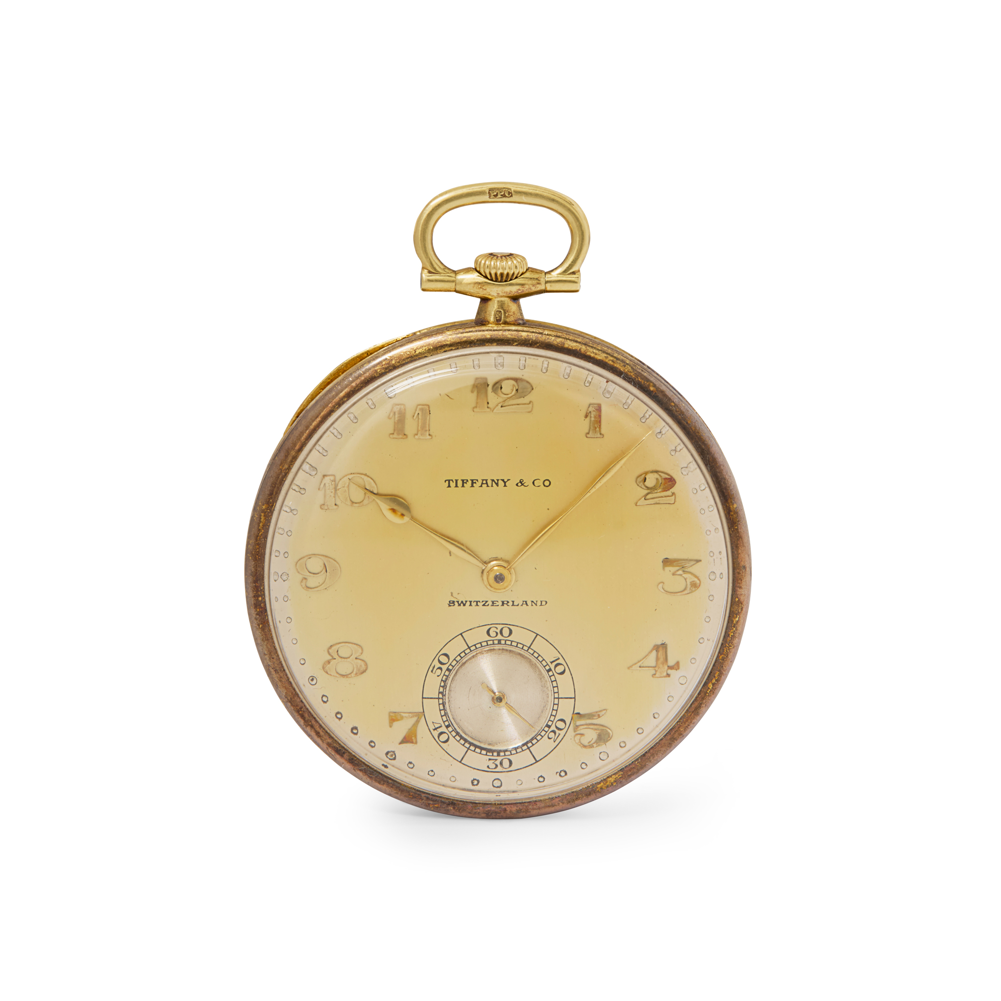 Patek Philippe, retailed by Tiffany & Co. An 18k gold open face pocket watch