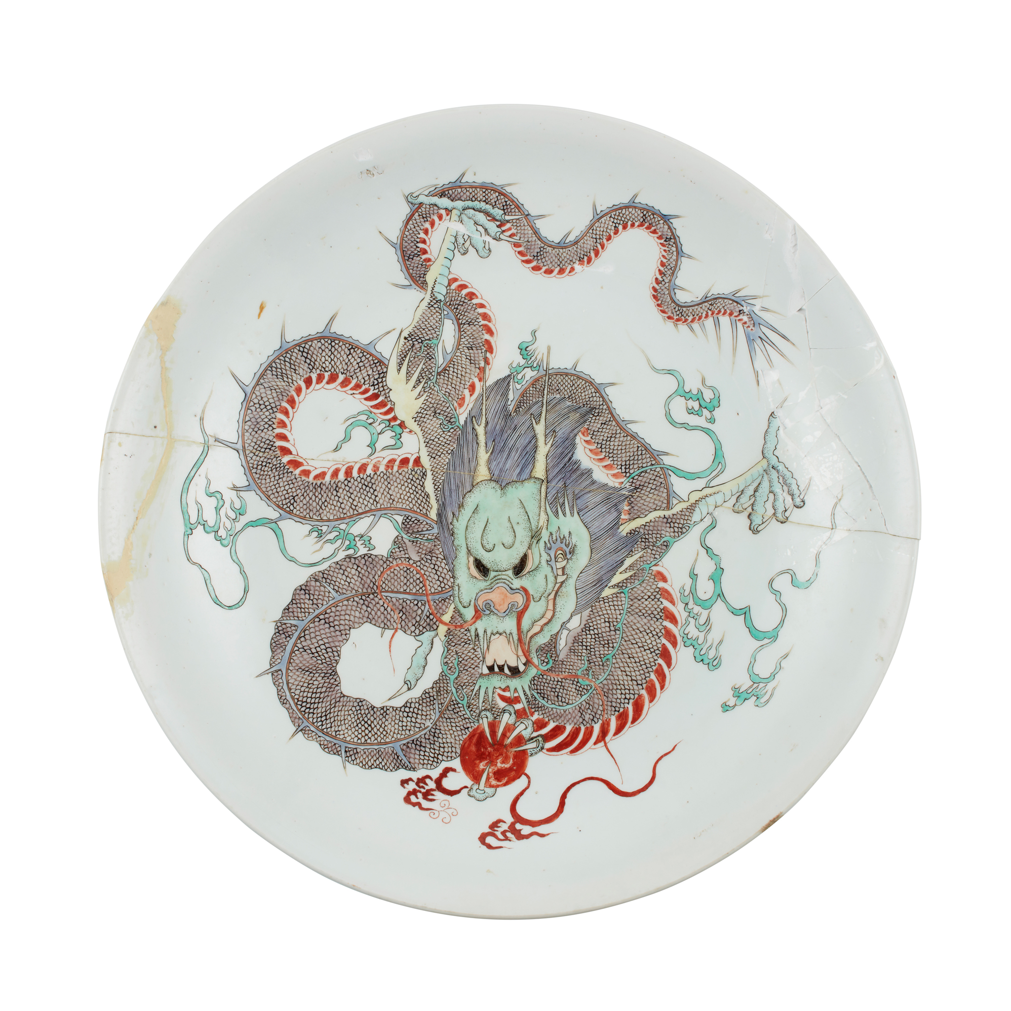 LARGE WUCAI 'DRAGON' CHARGER