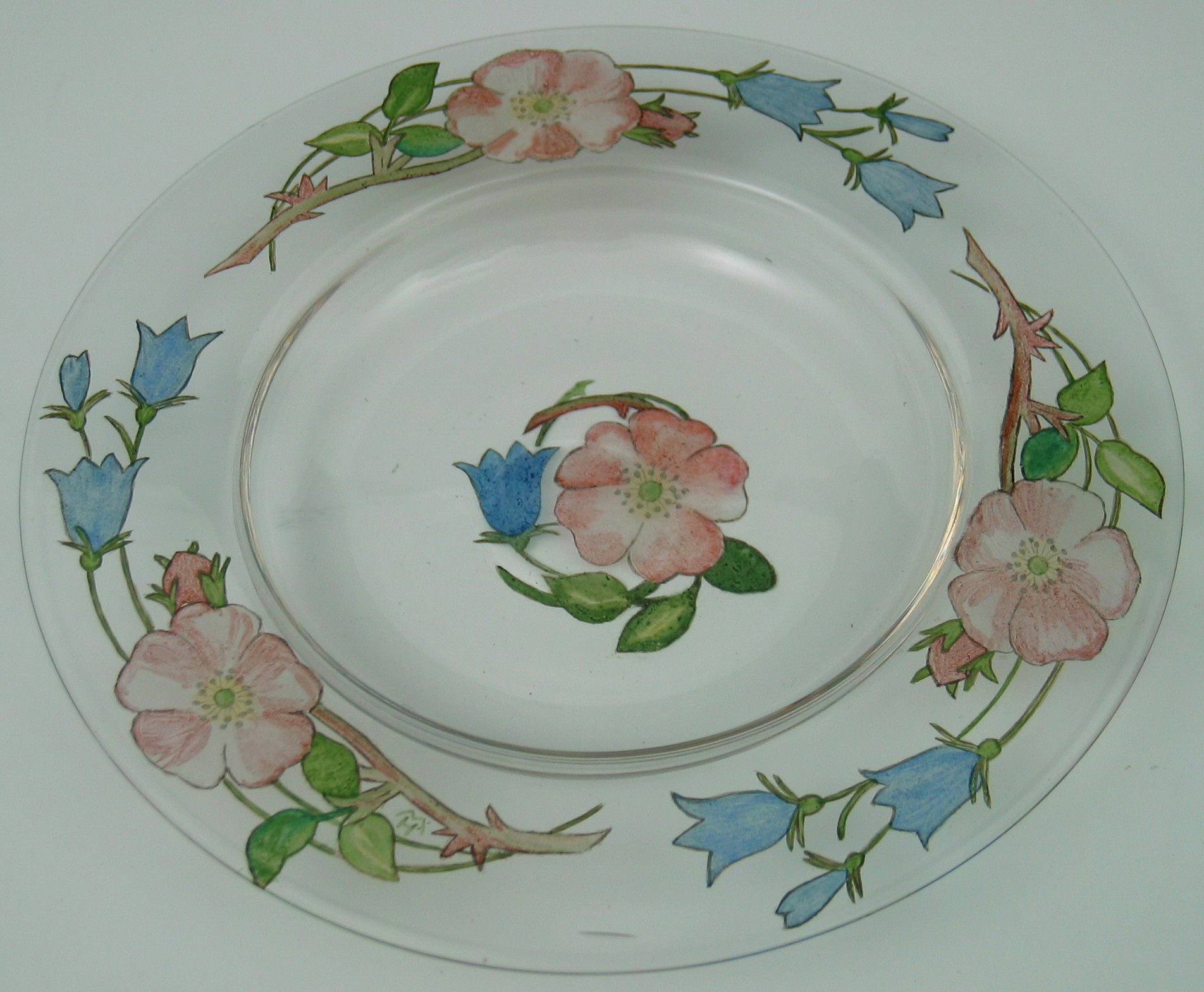 A Helen Walton circular glass dish,