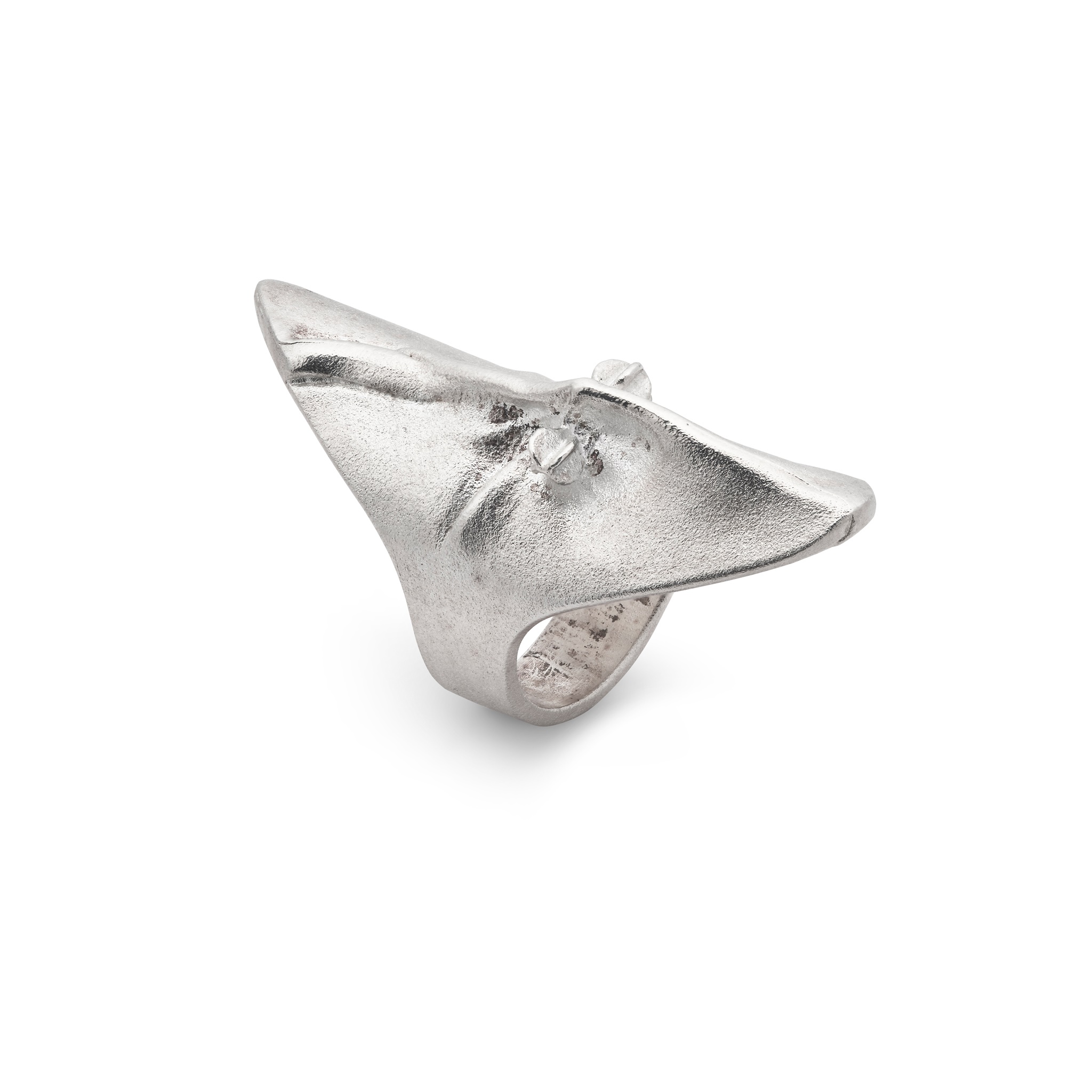 Björn Weckström for Lapponia: A silver 'Mask of Gonda' ring