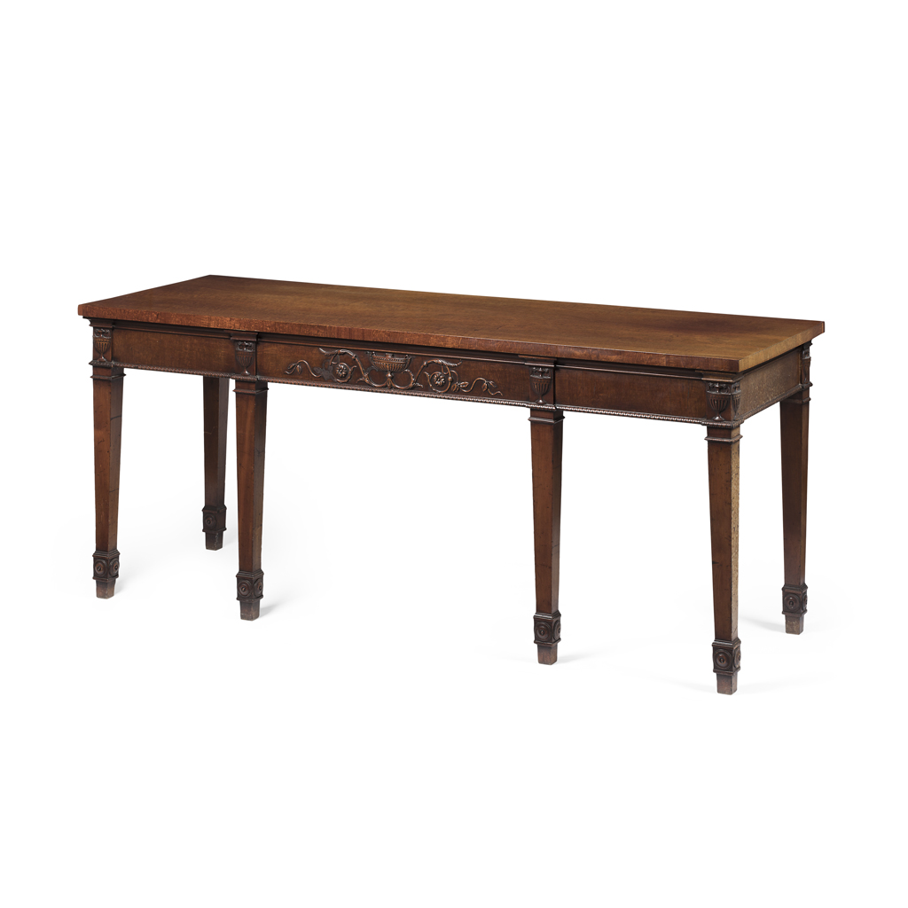 FINE GEORGE III MAHOGANY SERVING TABLE
