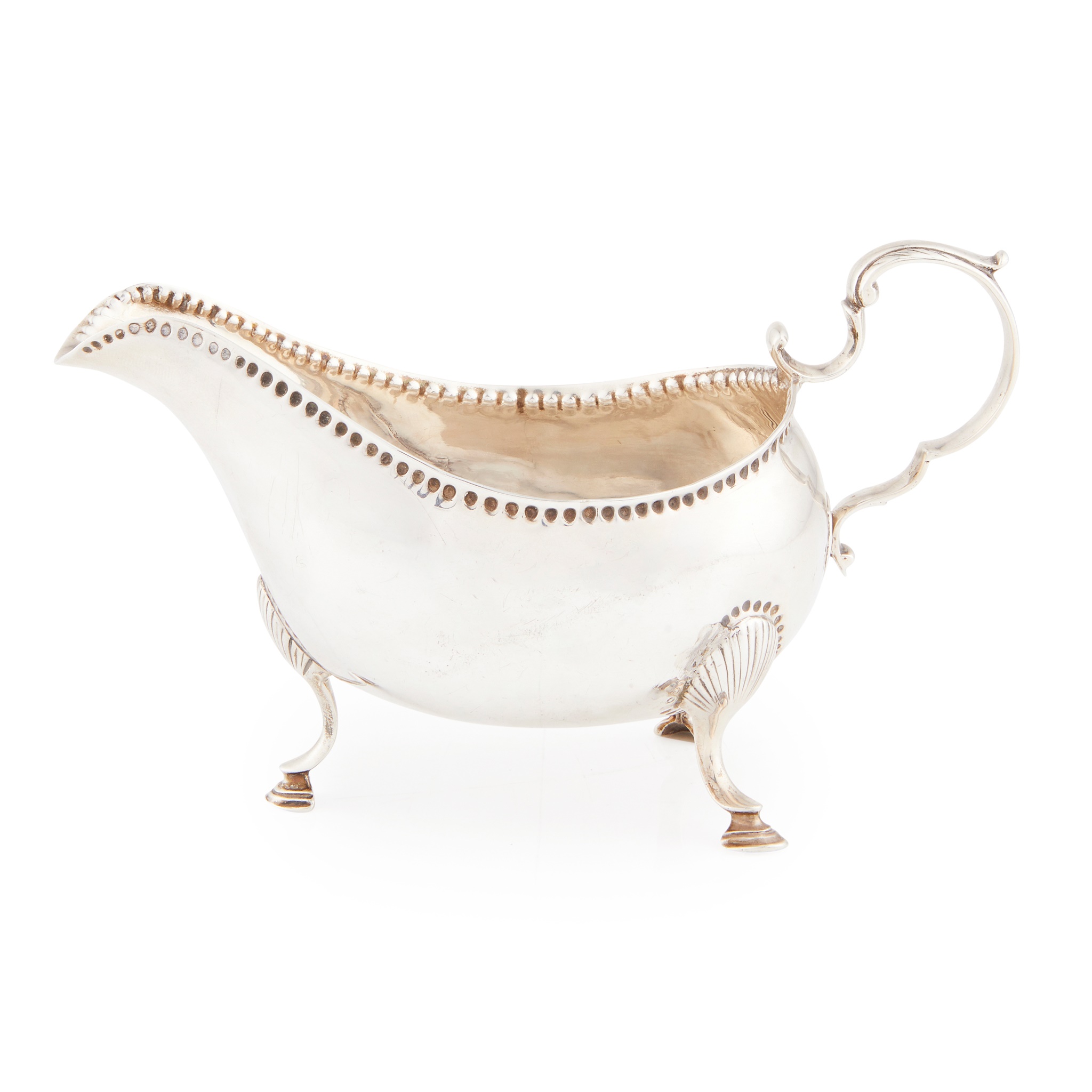 A late 18th century Irish sauce boat