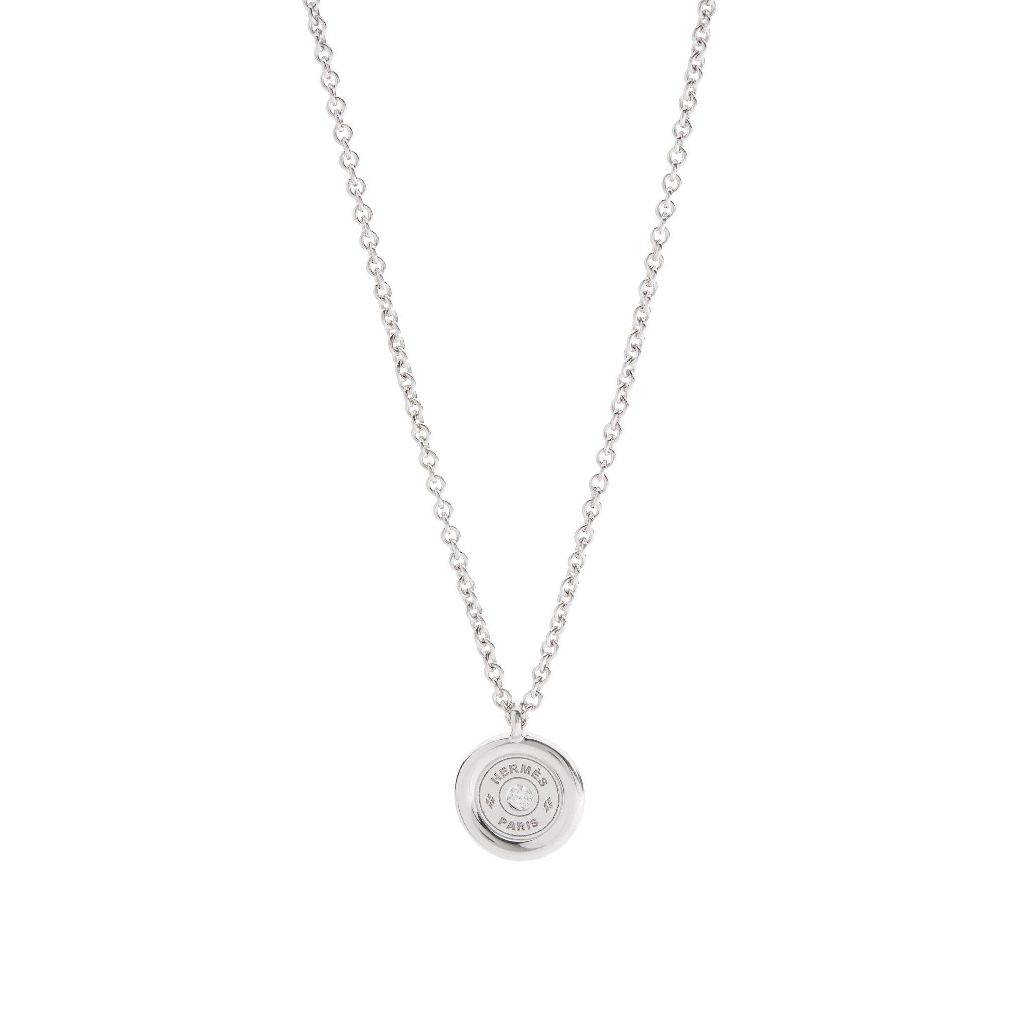 Hermès: A diamond 'Clou de Selle' pendant