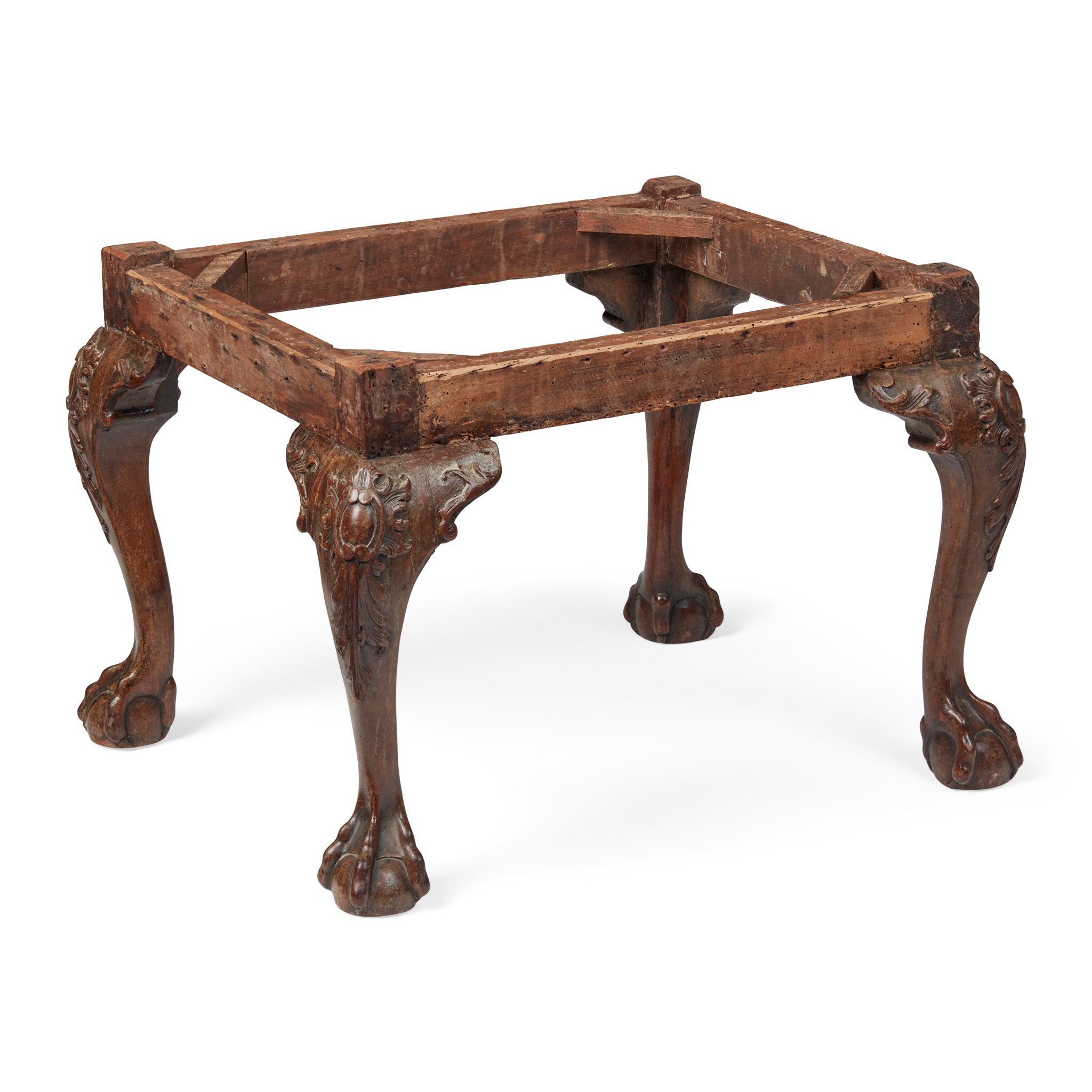 GEORGE II WALNUT FRAME STOOL