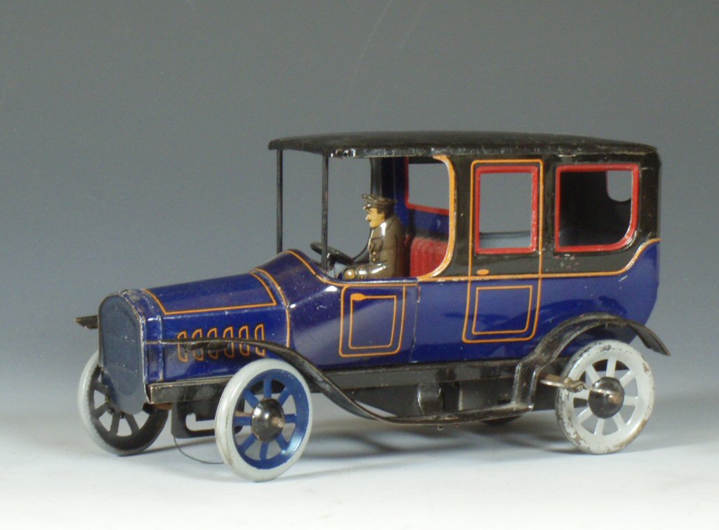 A Bing clockwork toy car, circa 1924