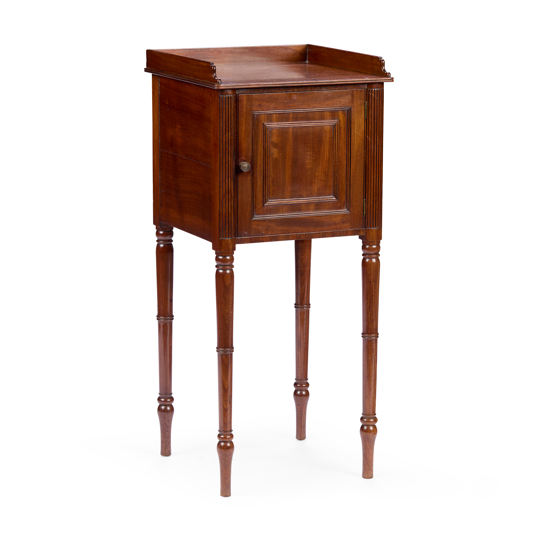 REGENCY MAHOGANY BEDSIDE CUPBOARD