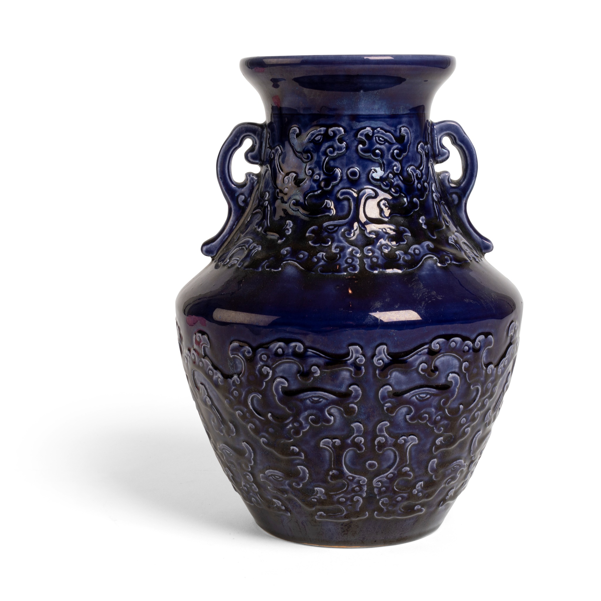 AUBERGINE-GLAZED0 'HU' VASE