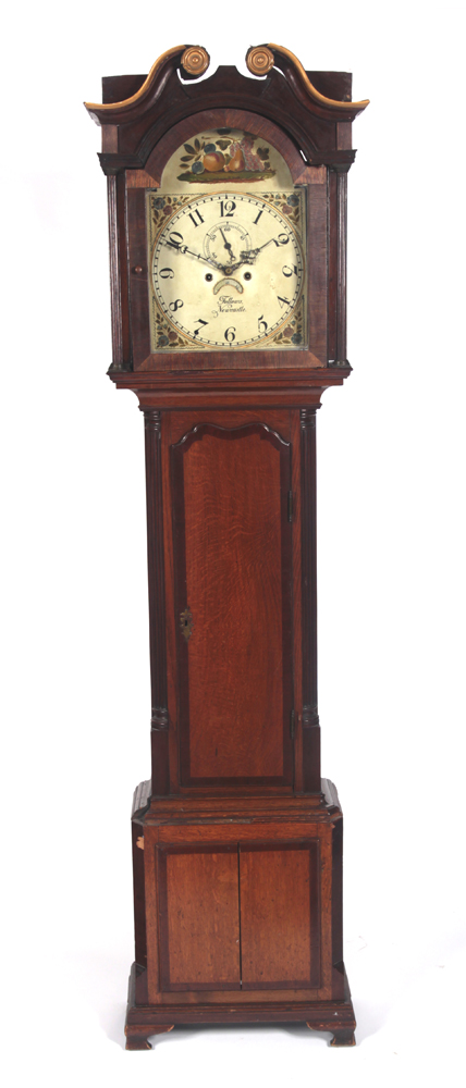 A George III oak longcase clock By Follows Newcastle