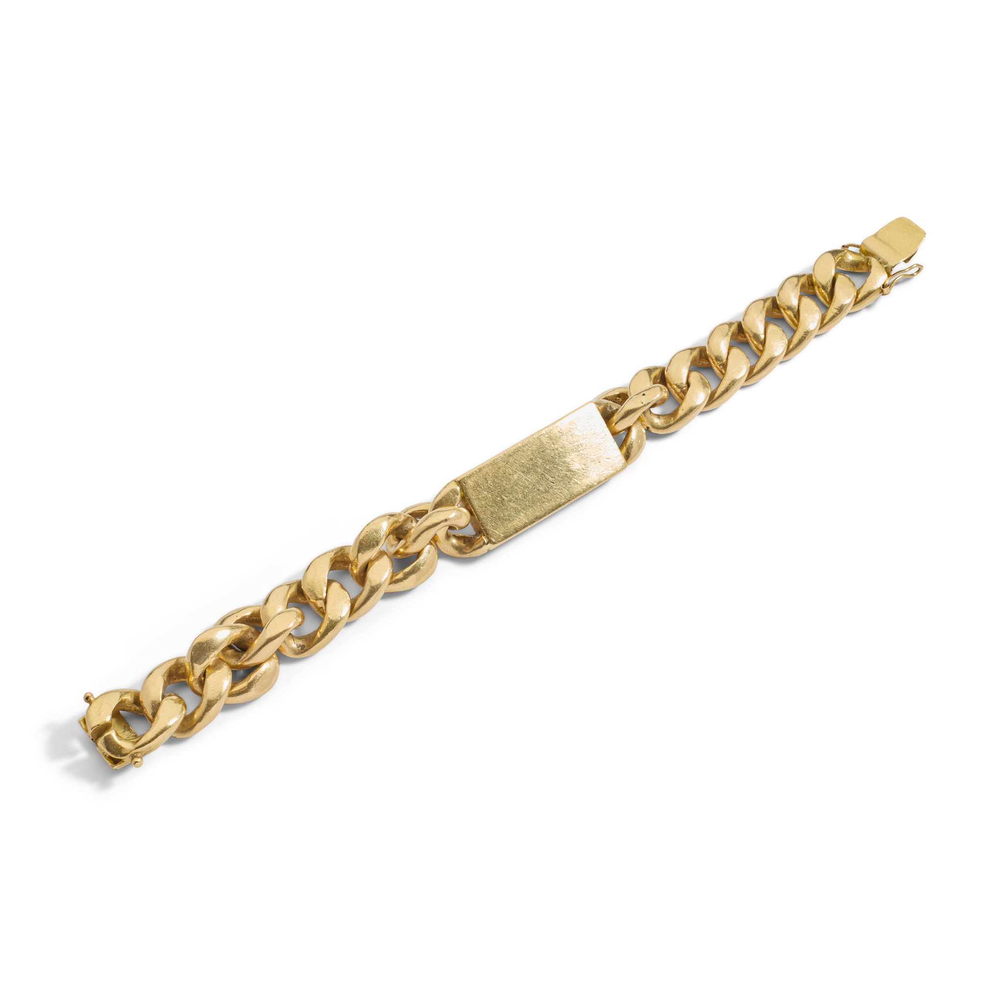 A large curb-link ID bracelet