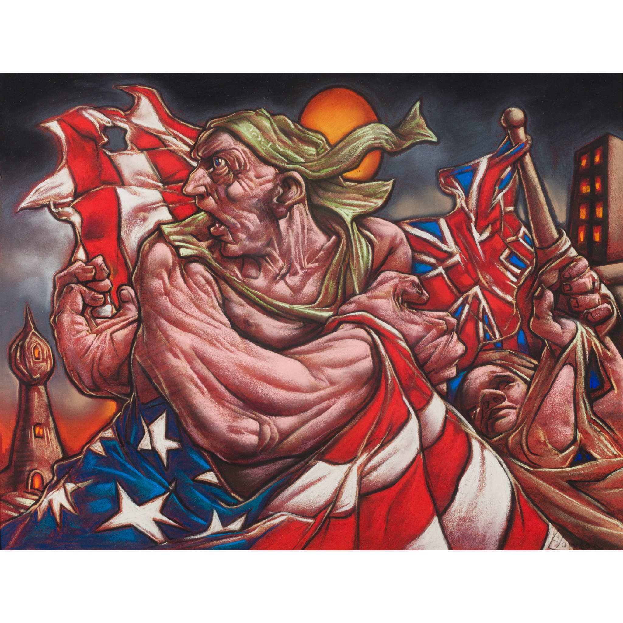 PETER HOWSON O.B.E. (SCOTTISH B.1958)