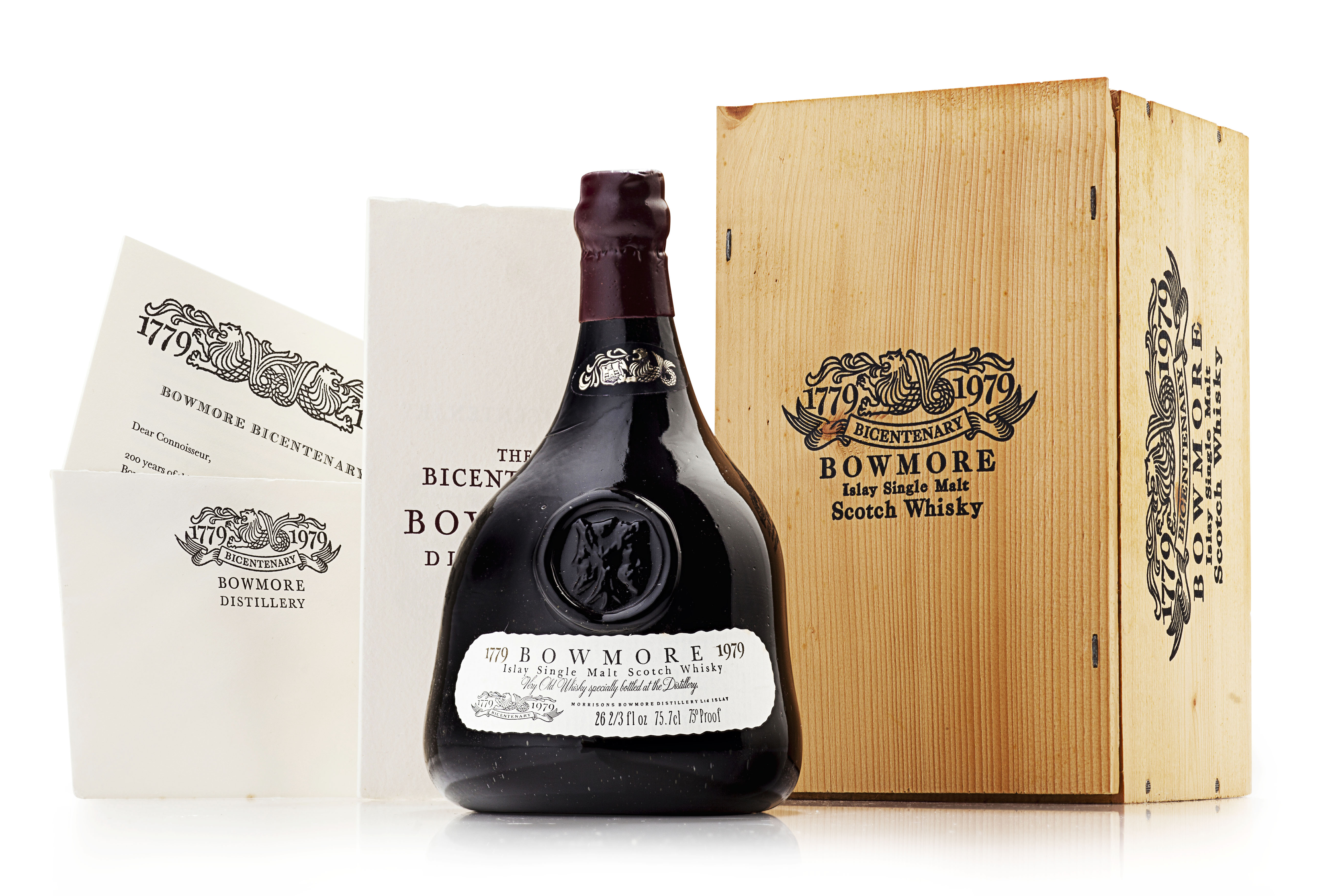 BOWMORE BICENTENARY BOTTLE OF WHISKY