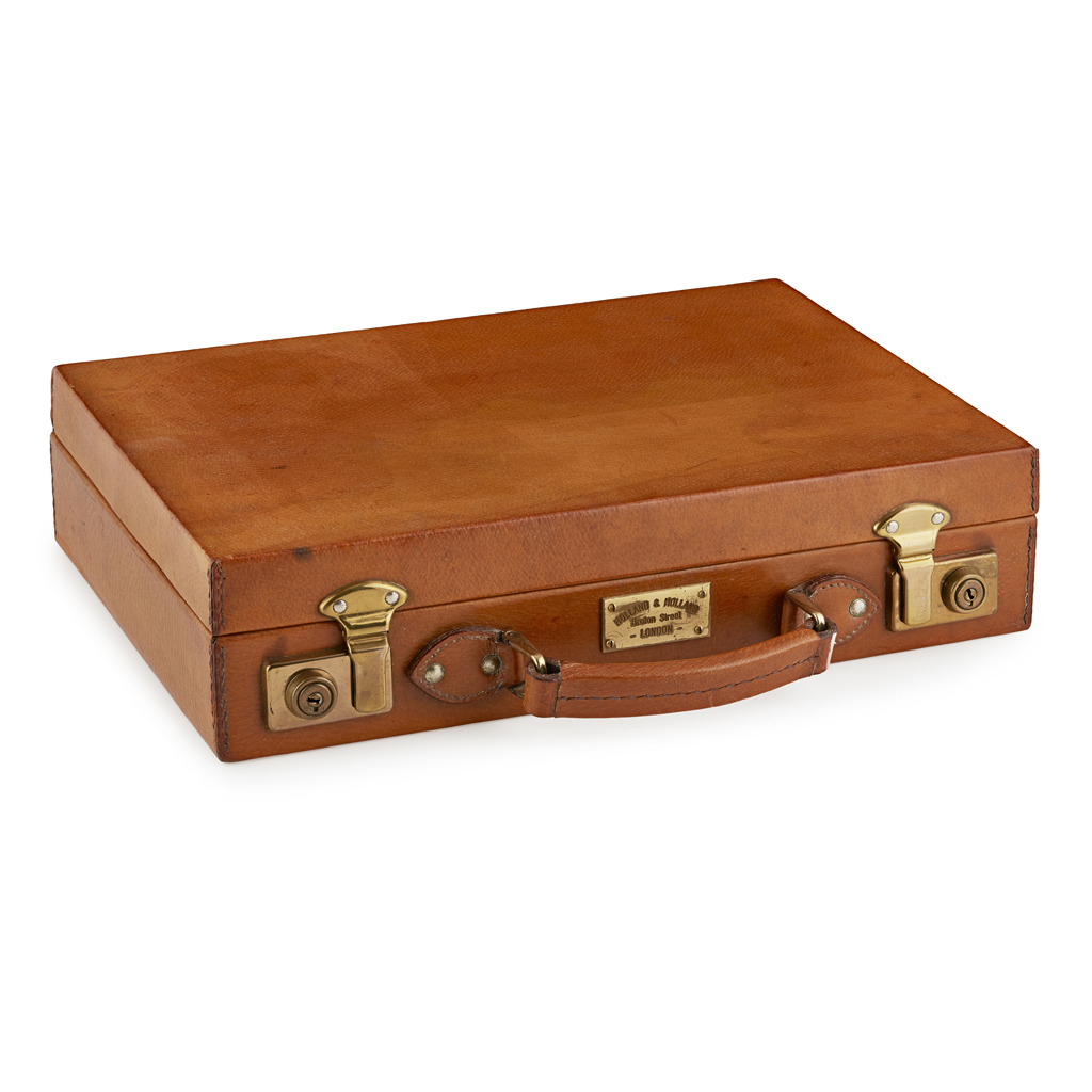 LEATHER CARTRIDGE CASE, HOLLAND AND HOLLAND, LONDON