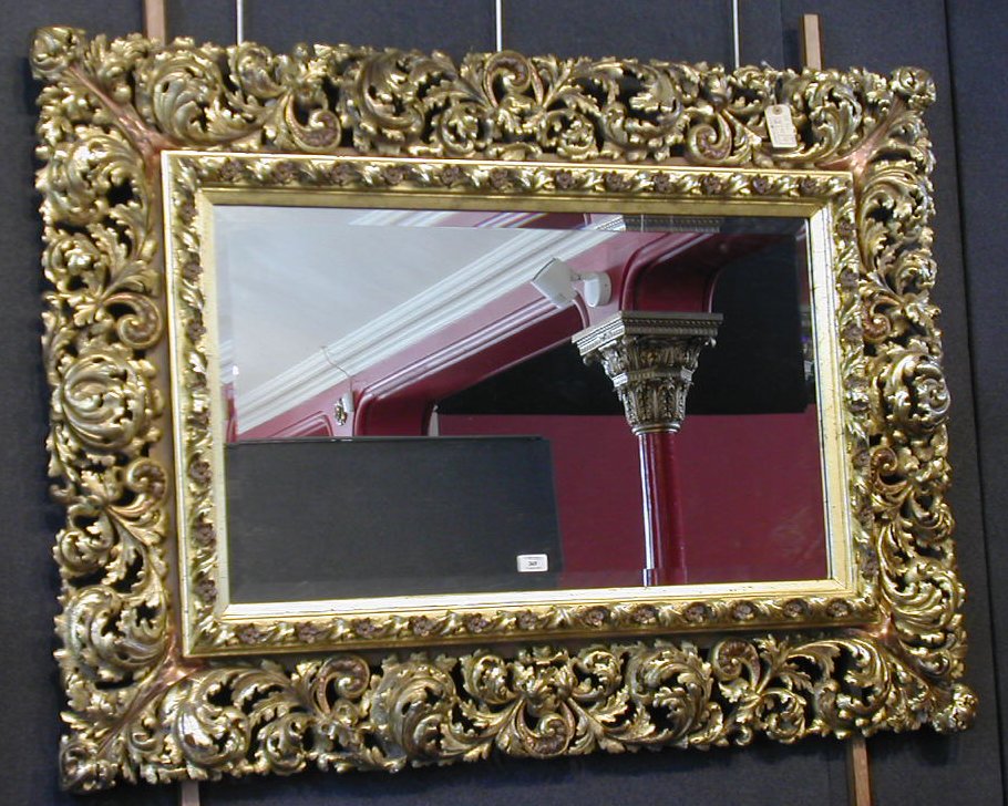 A 19th century Florentine giltwood mirror,