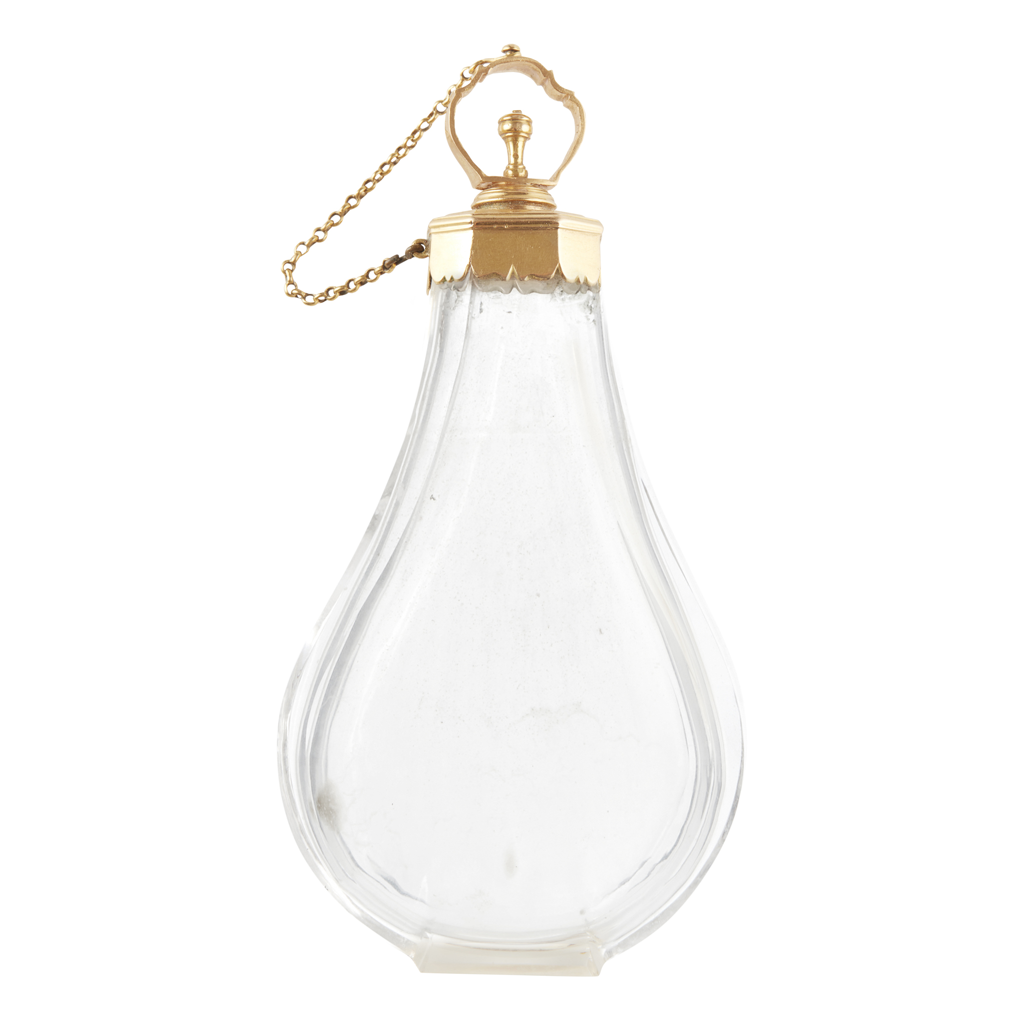 PRINCE HENRY BENEDICT, CARDINAL DUKE OF YORK’S FRENCH GOLD-MOUNTED GLASS SCENT FLASK