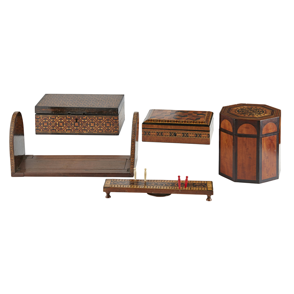 GROUP OF TUNBRIDGE WARE ITEMS