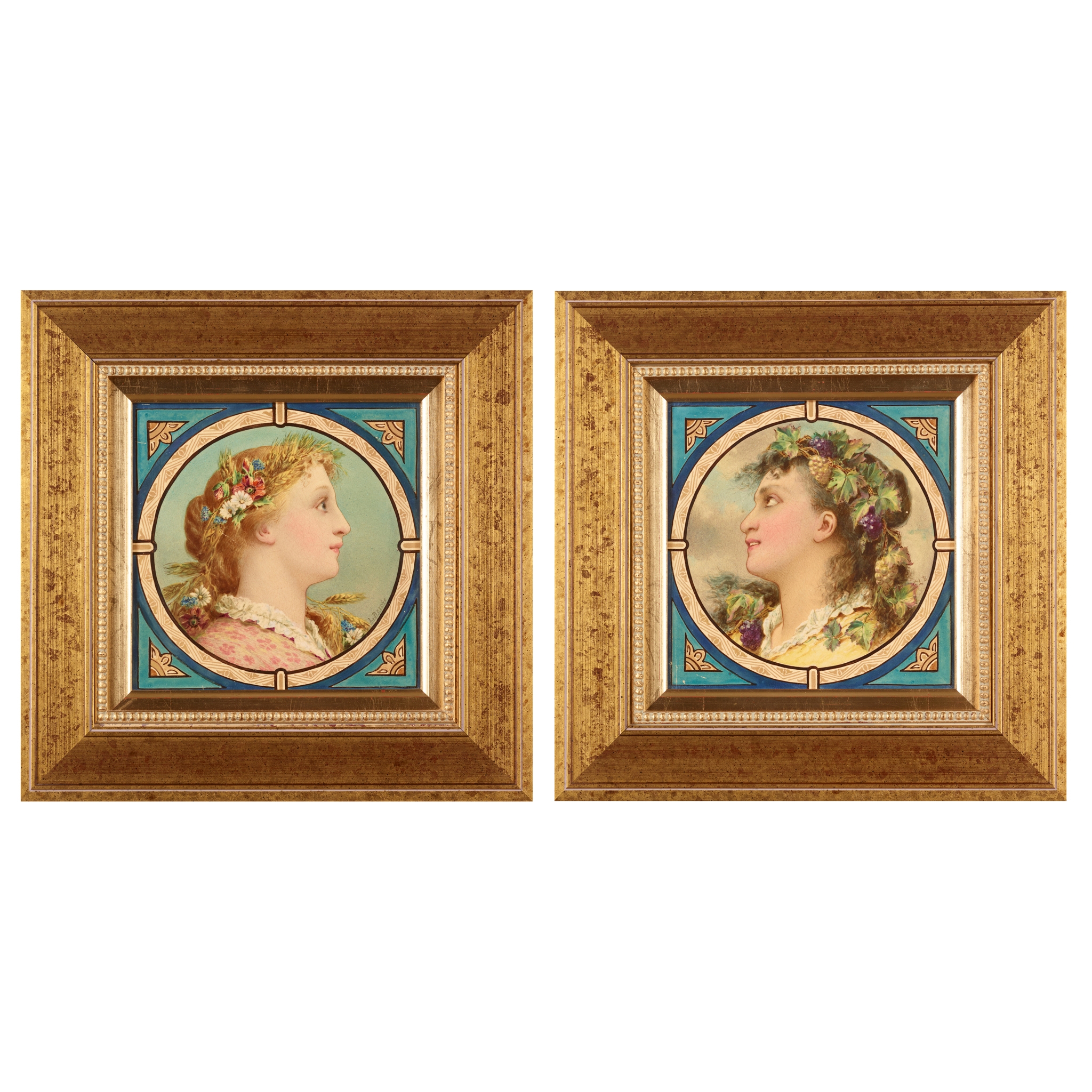 LUCIEN BESCHE (1851-1899) FOR STEELE & WOOD, STOKE-ON-TRENT