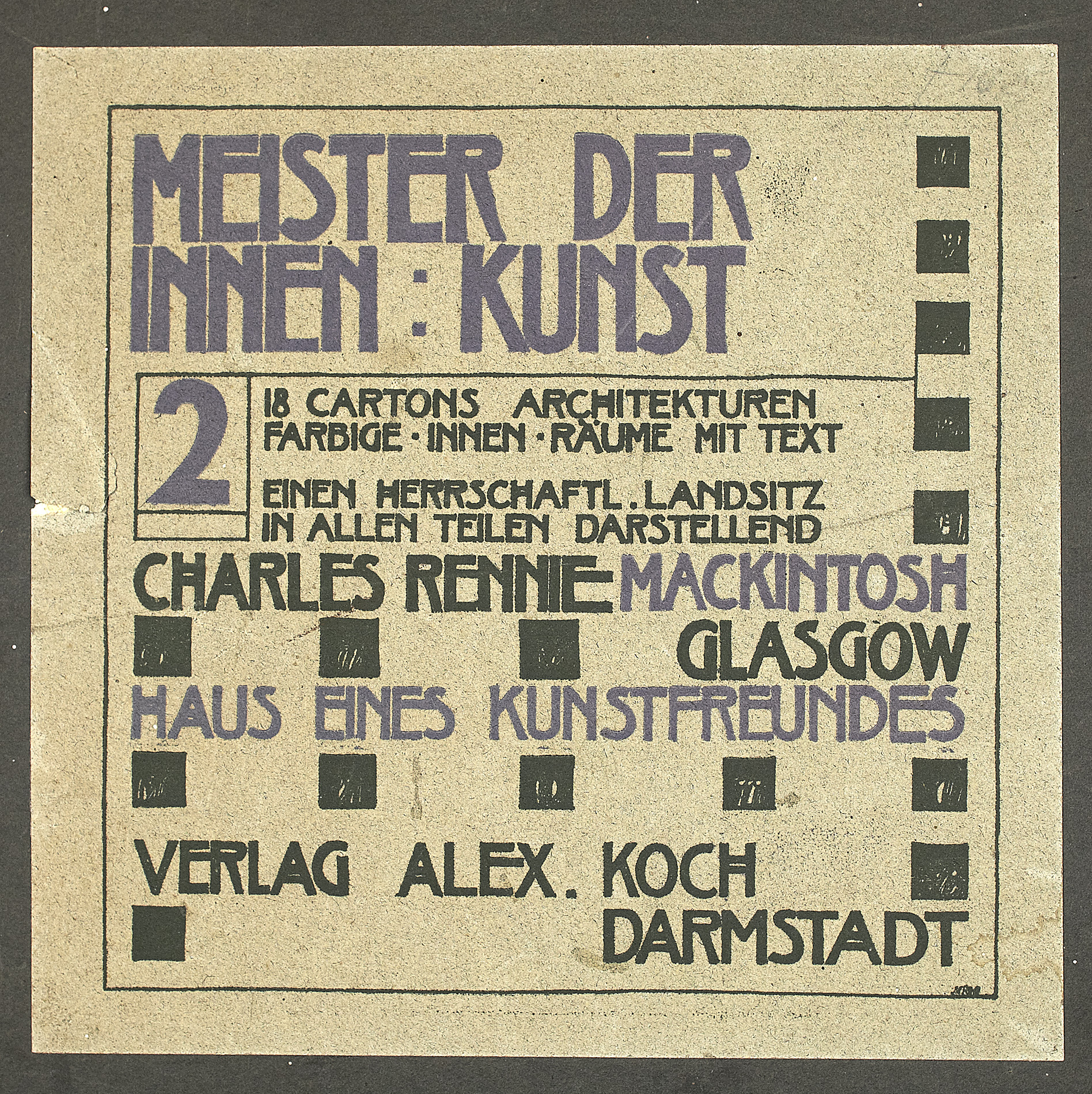 AFTER CHARLES RENNIE MACKINTOSH