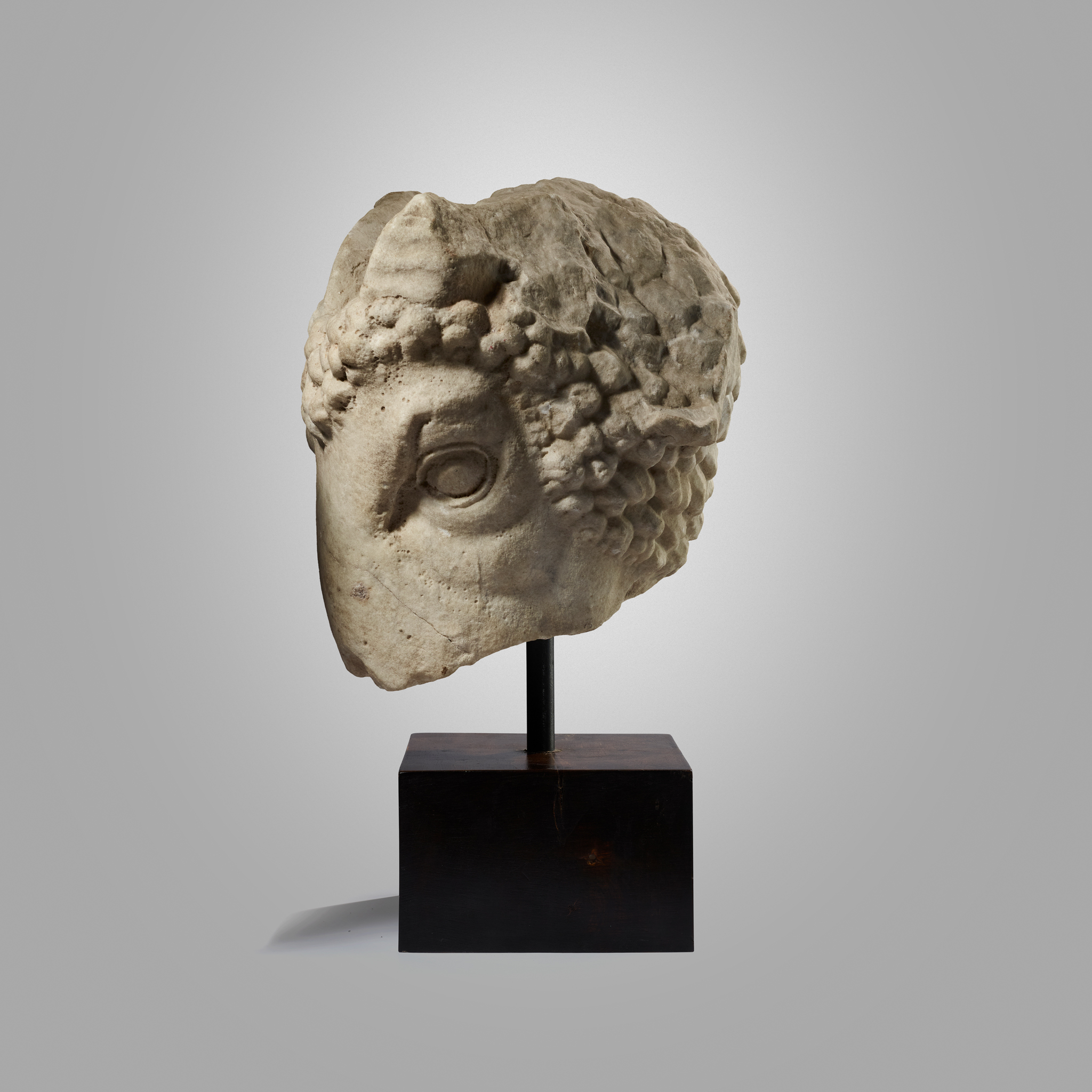 MONUMENTAL HELLENISTIC FRAGMENT OF A RAM'S HEAD