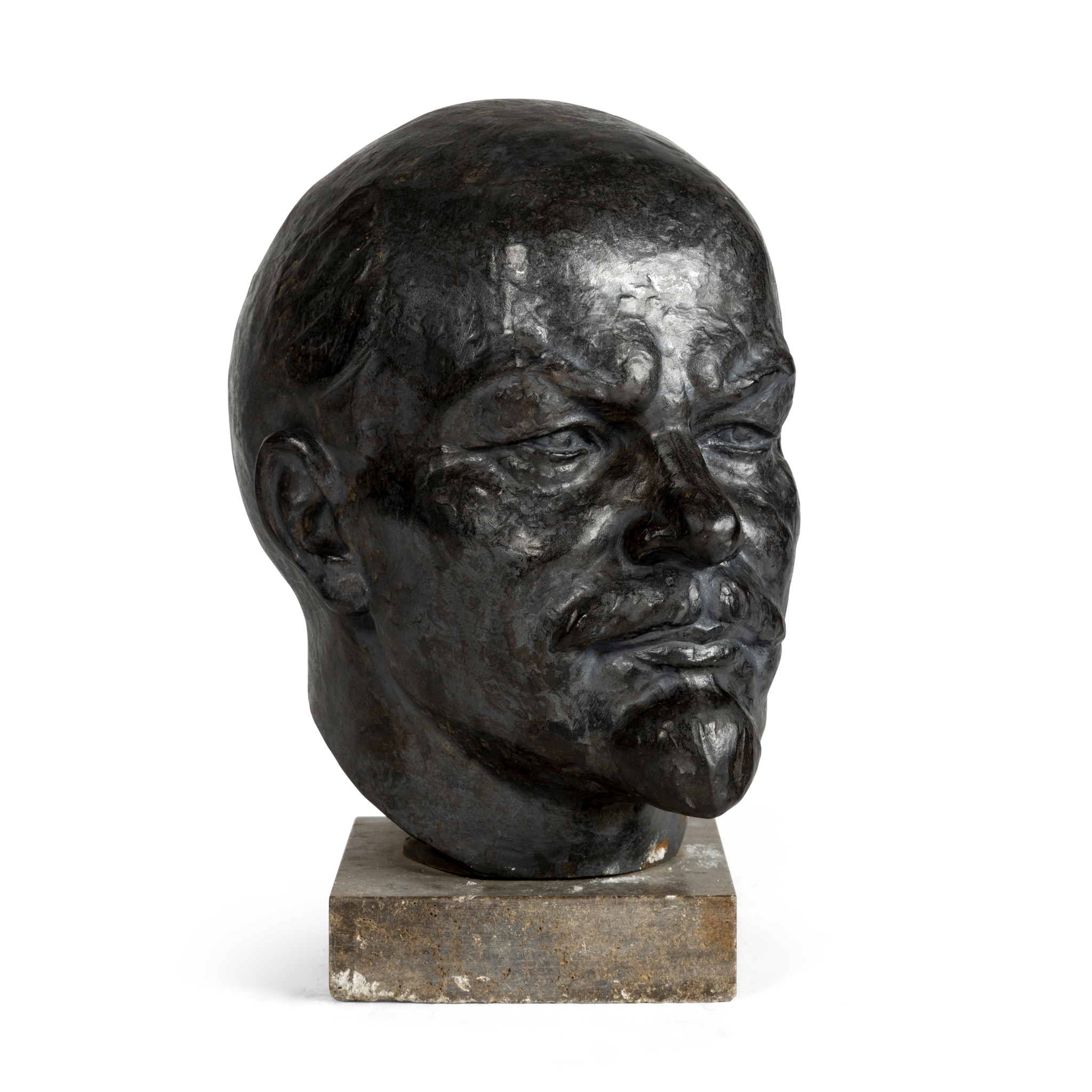 A BRONZE HEAD OF VLADIMIR ILLYICH LENIN, SOVIET SCHOOL