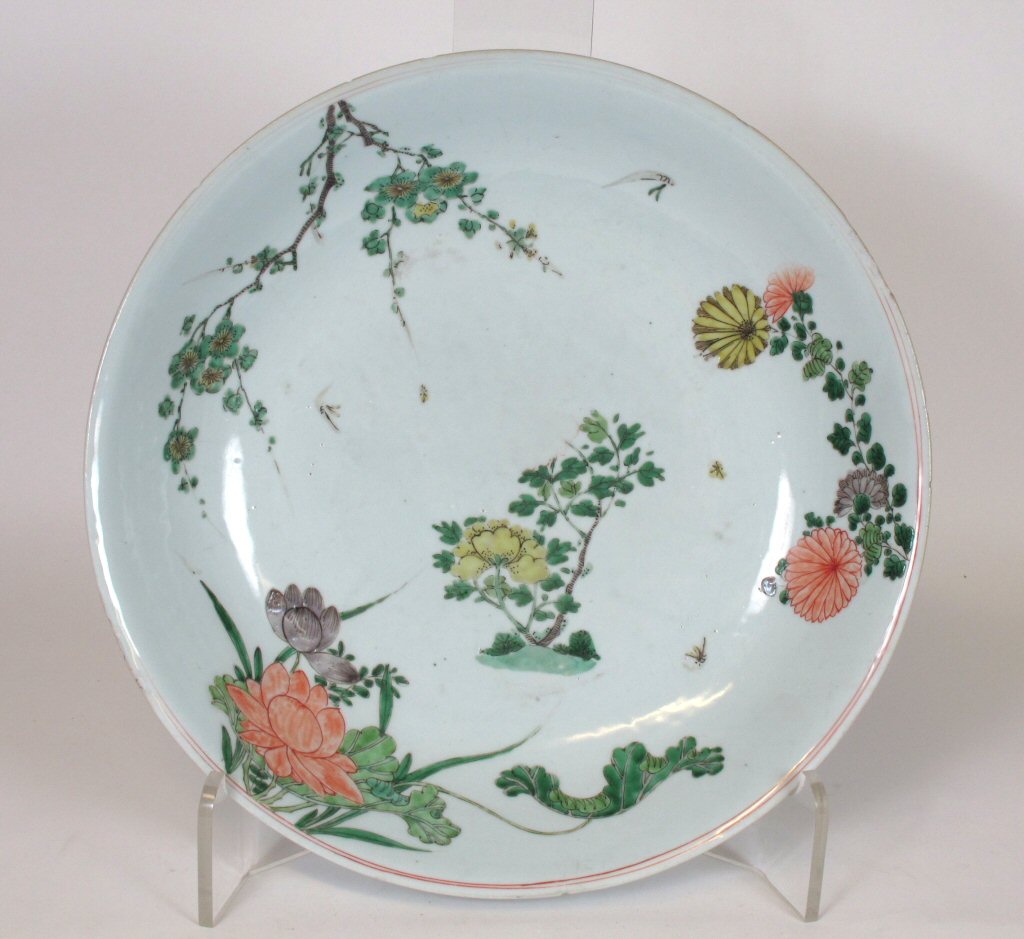 CHINESE FAMILLE VERTE PORCELAIN DISH