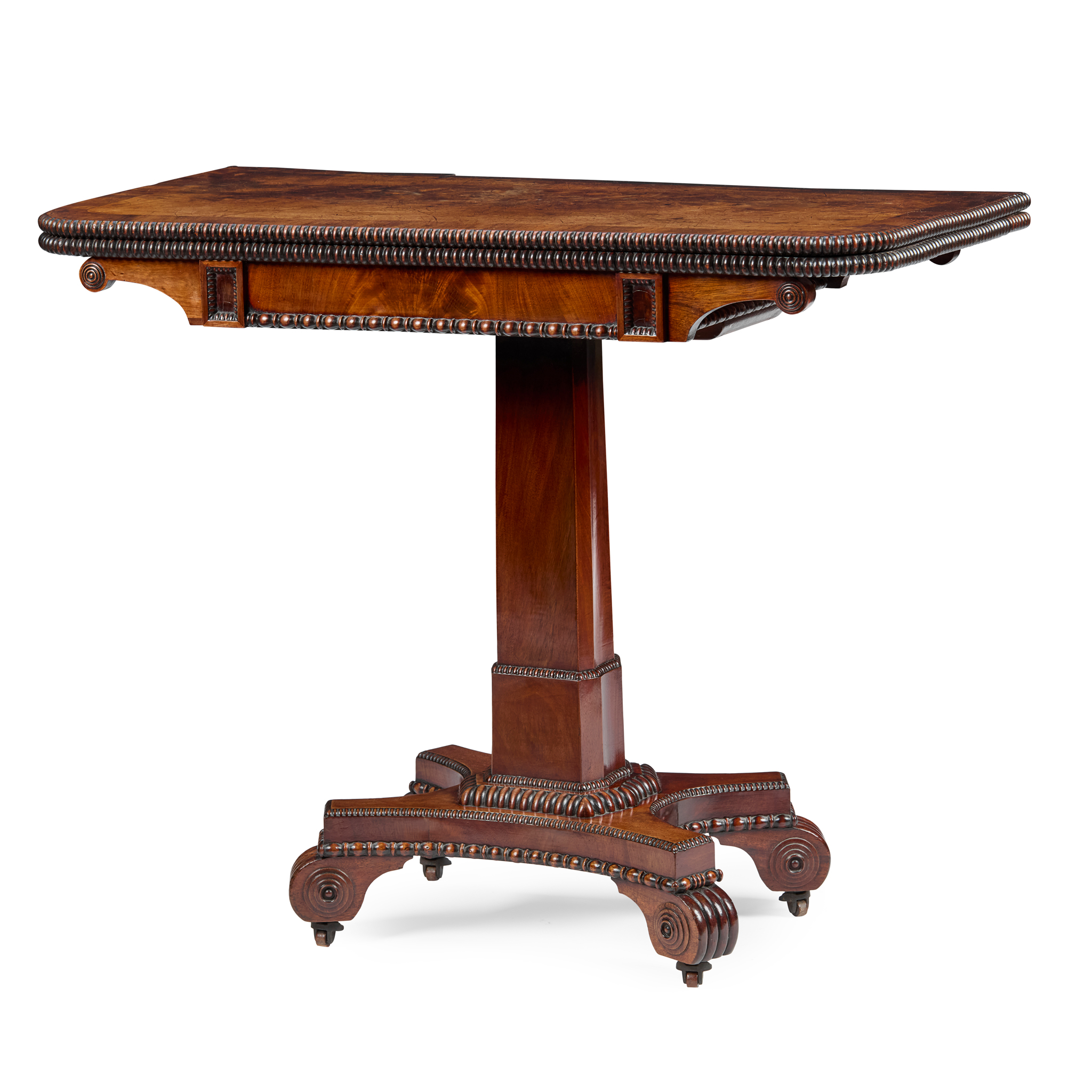 SCOTTISH REGENCY MAHOGANY CARD TABLE
