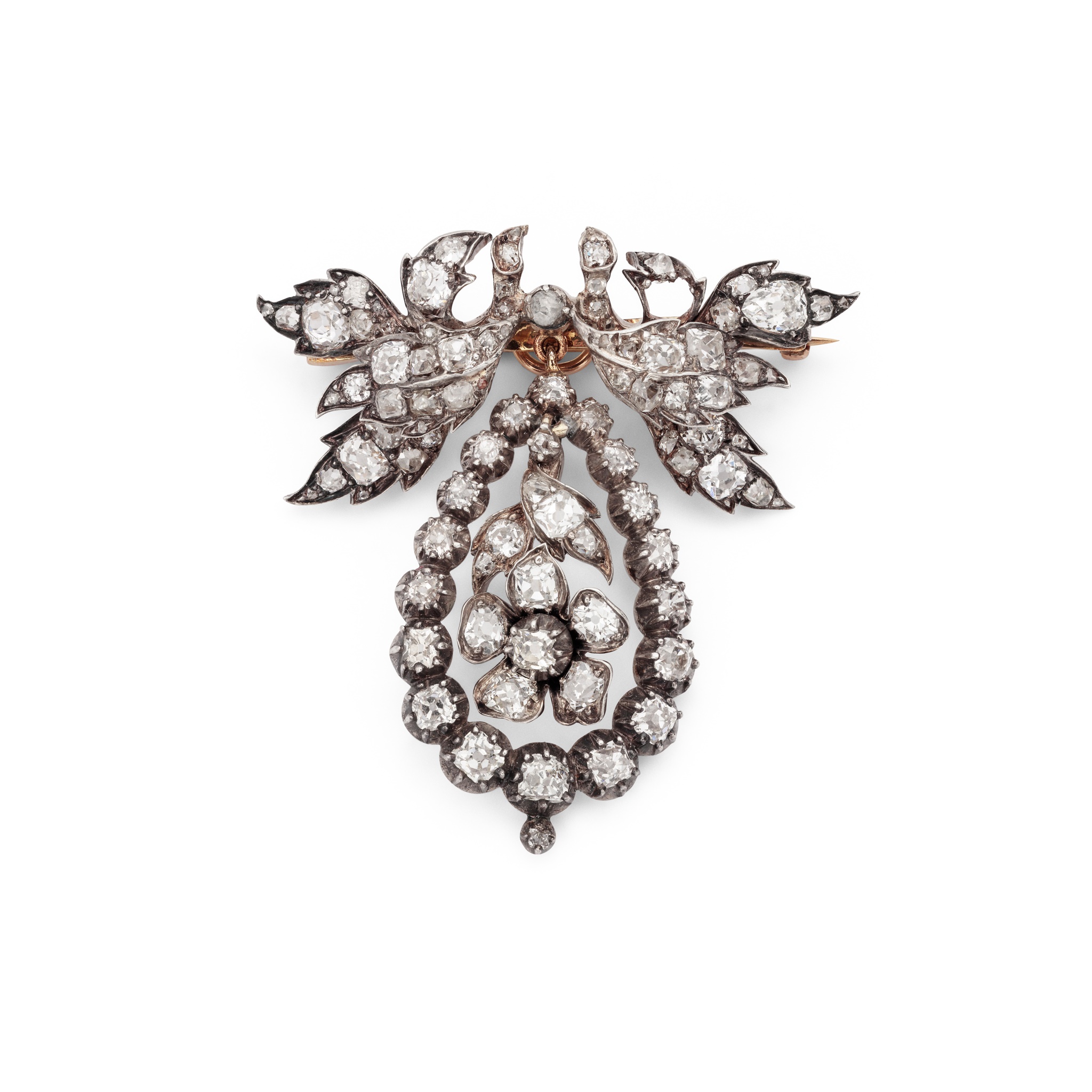 A late 19th century diamond brooch
